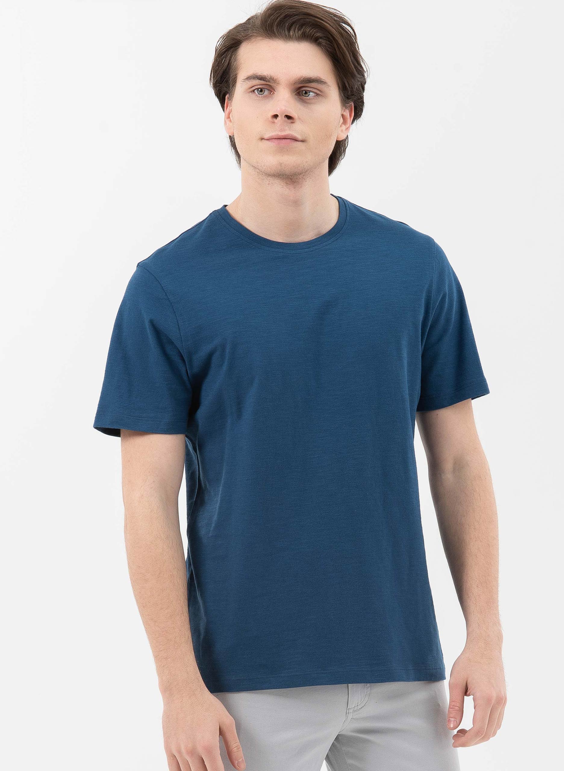 ORGANICATION Basic T-Shirt Navy