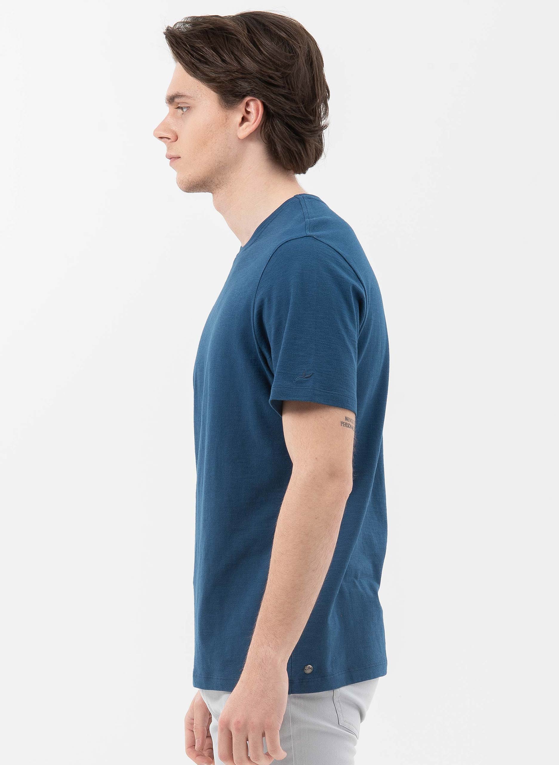 ORGANICATION Basic T-Shirt Navy