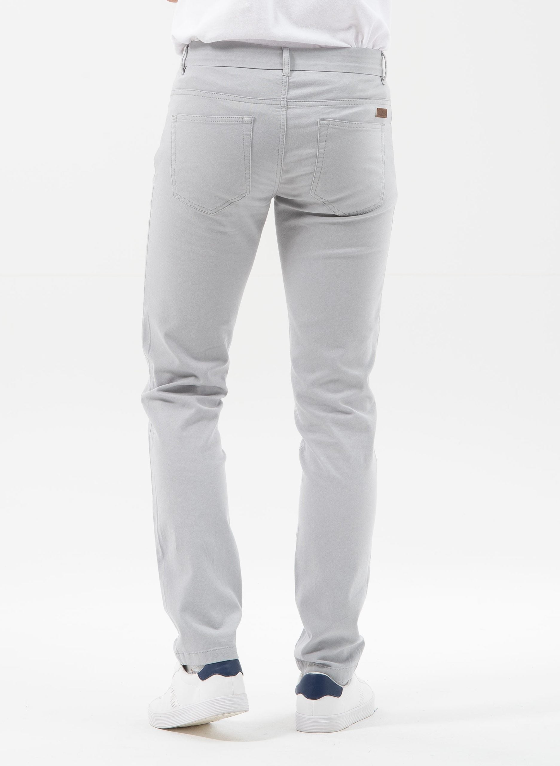 ORGANICATION men vegan Slim Fit Pants Grey