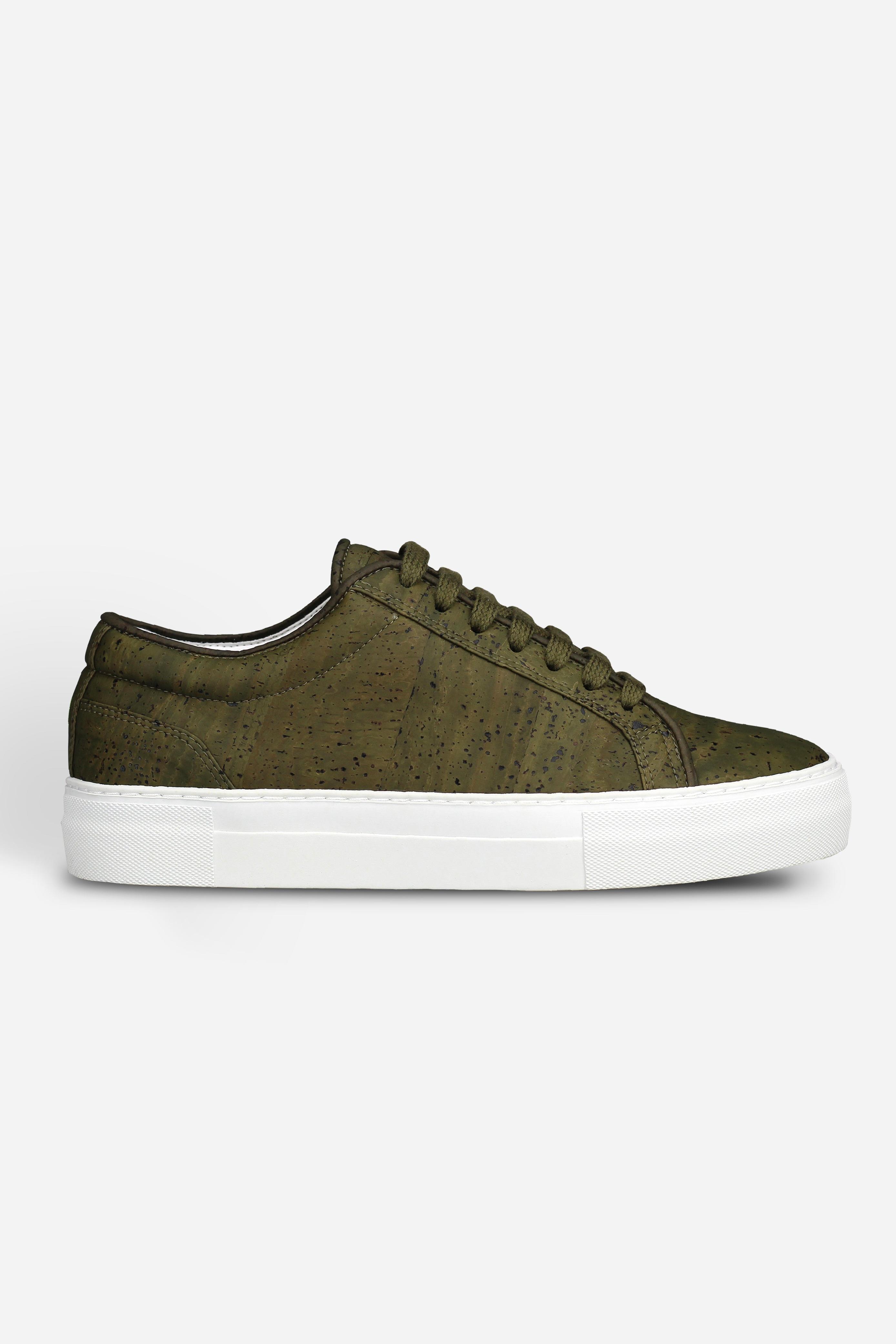 QURC Herren vegan Sneakers Olivgrün Essential