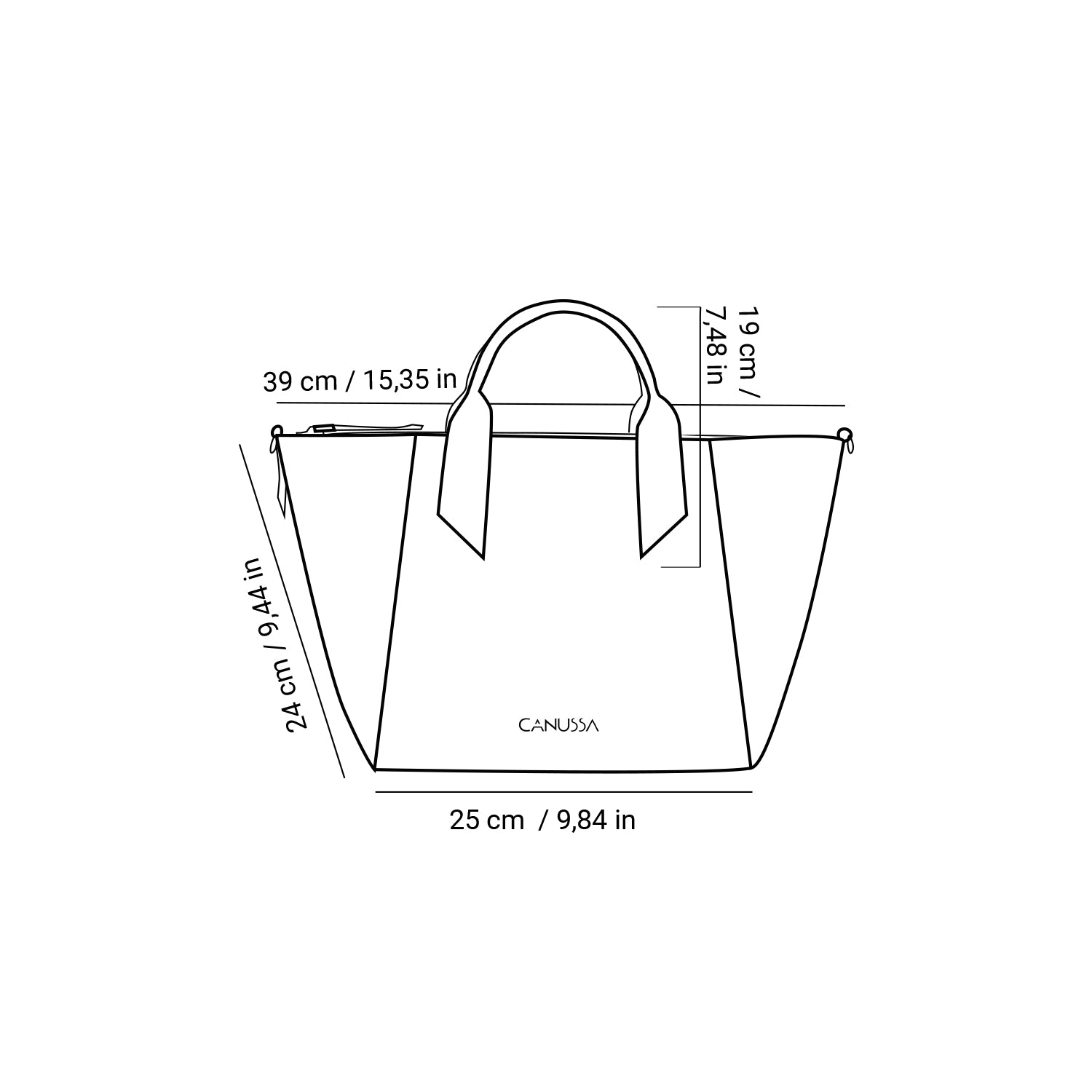 CANUSSA Tas Trotto Camel Bruin