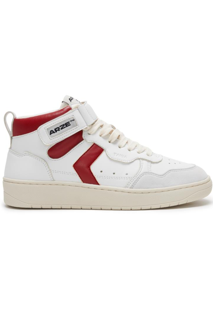 Image of ARZE mannen vegan Taiga Hi Sneakers Rood