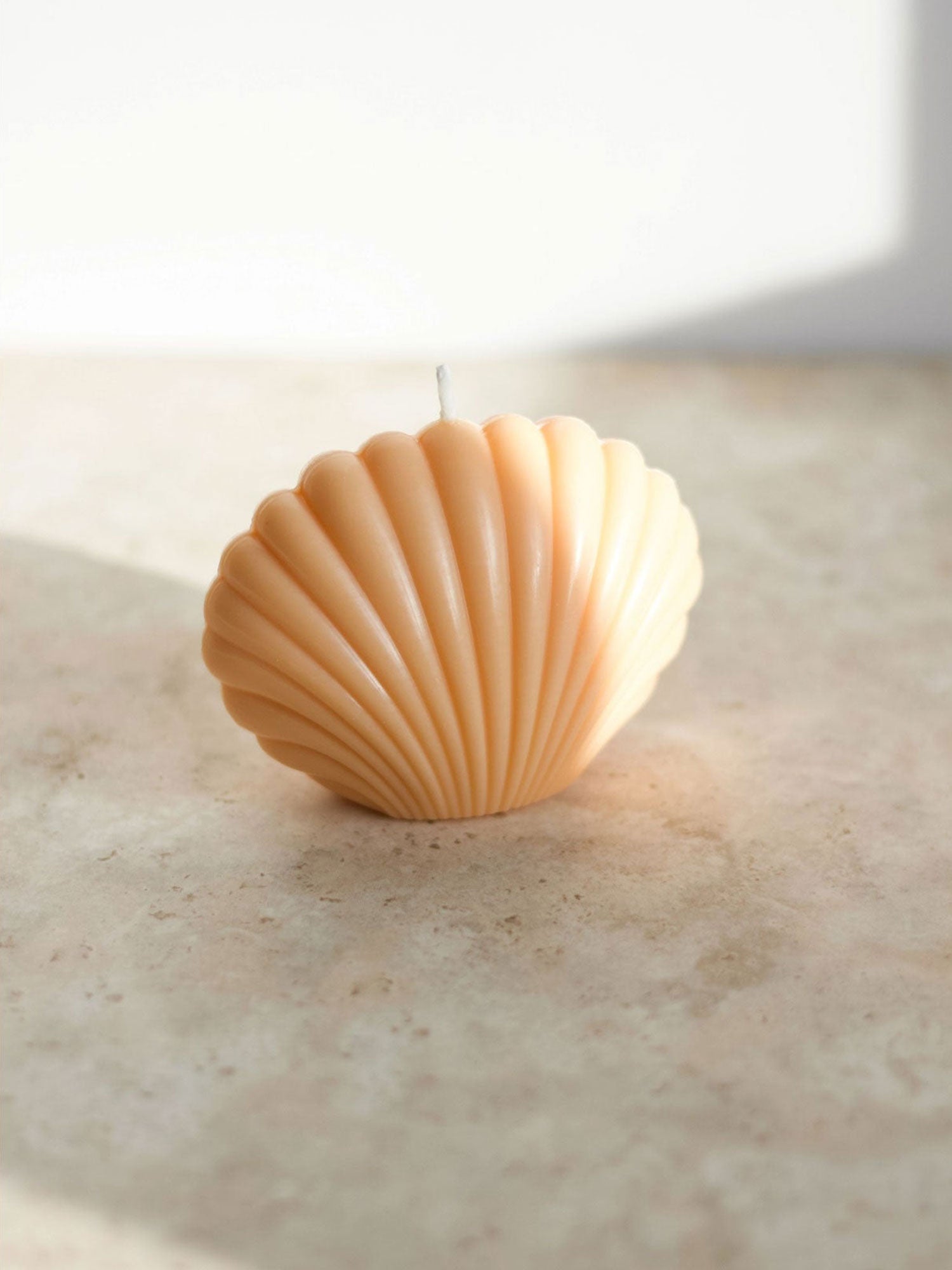Opal Living Muschelkerze Pfirsich