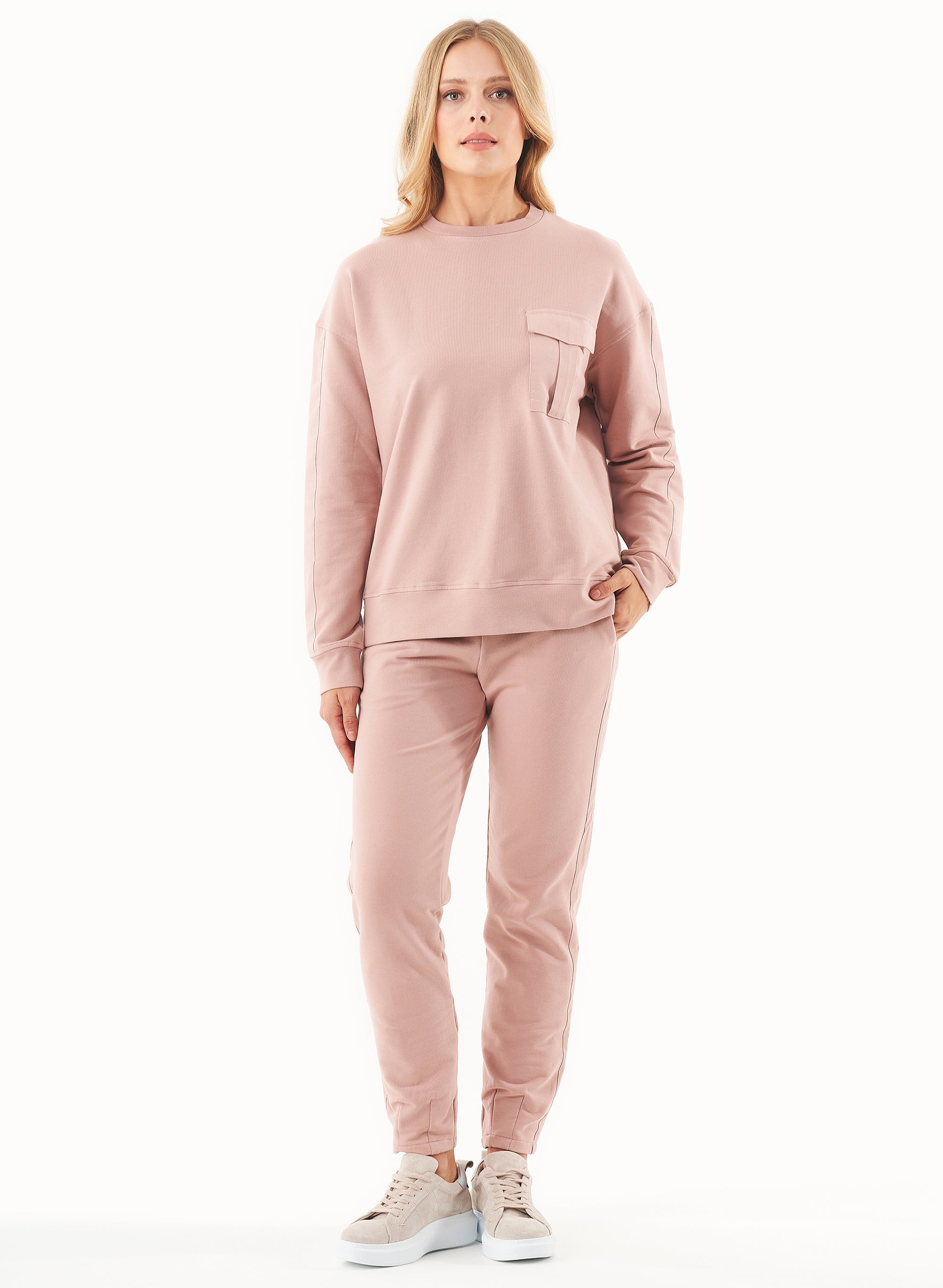 ORGANICATION womens vegan Jogging Pants Organic Cotton Misty Rose