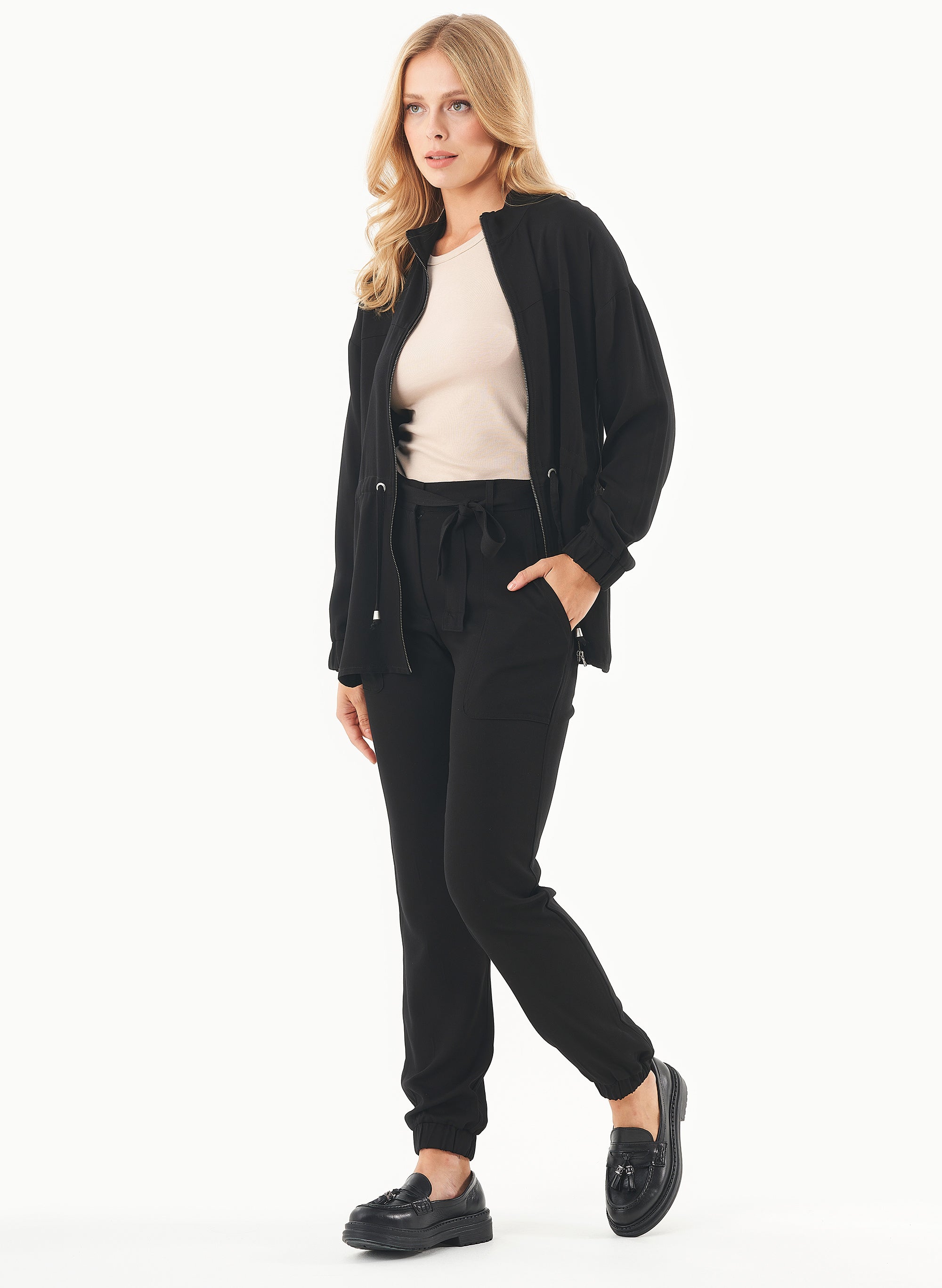 ORGANICATION womens vegan Jogger Pants Ecovero Black