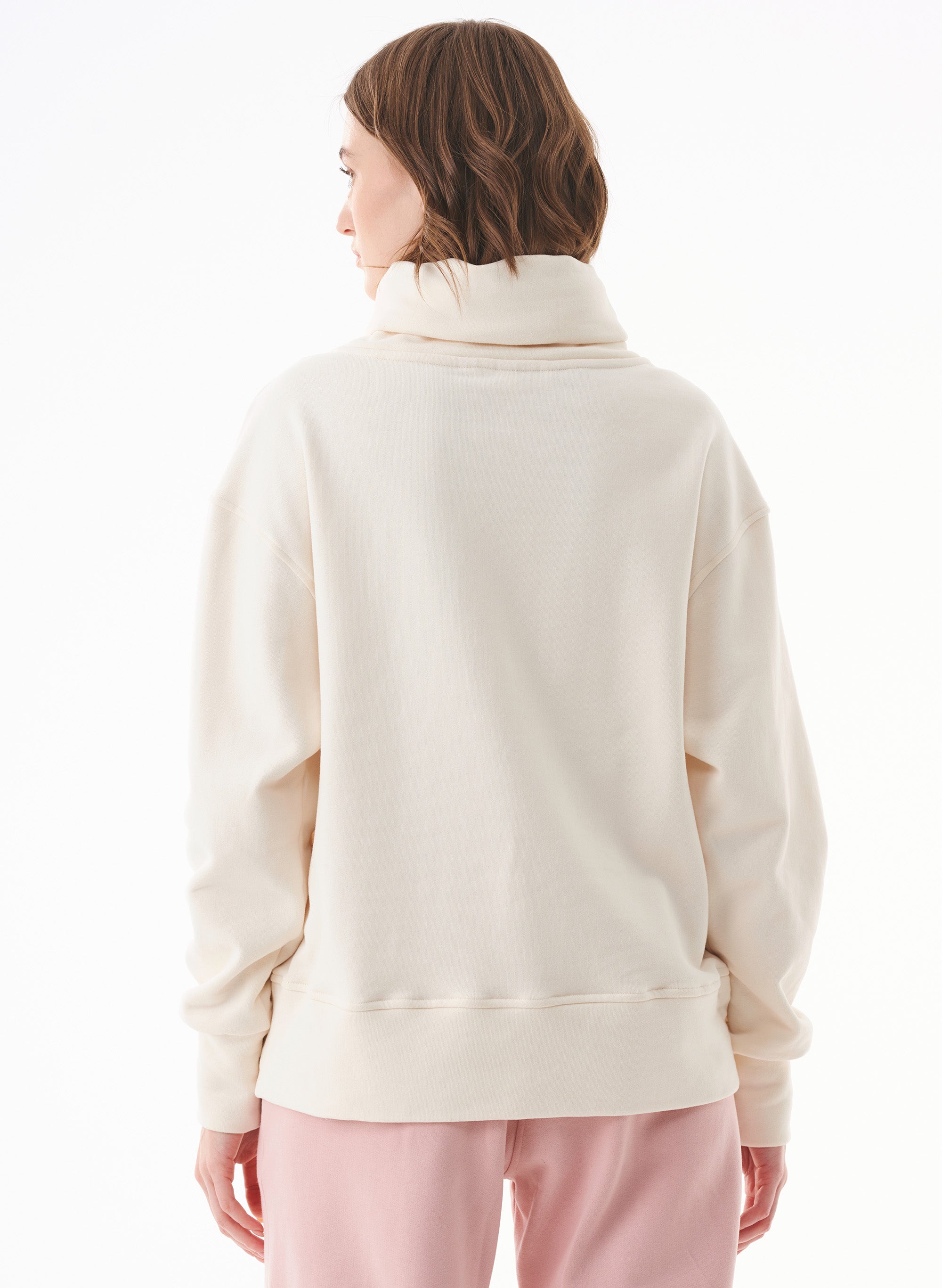 ORGANICATION Sweater Turtleneck Organic Cotton Off-White