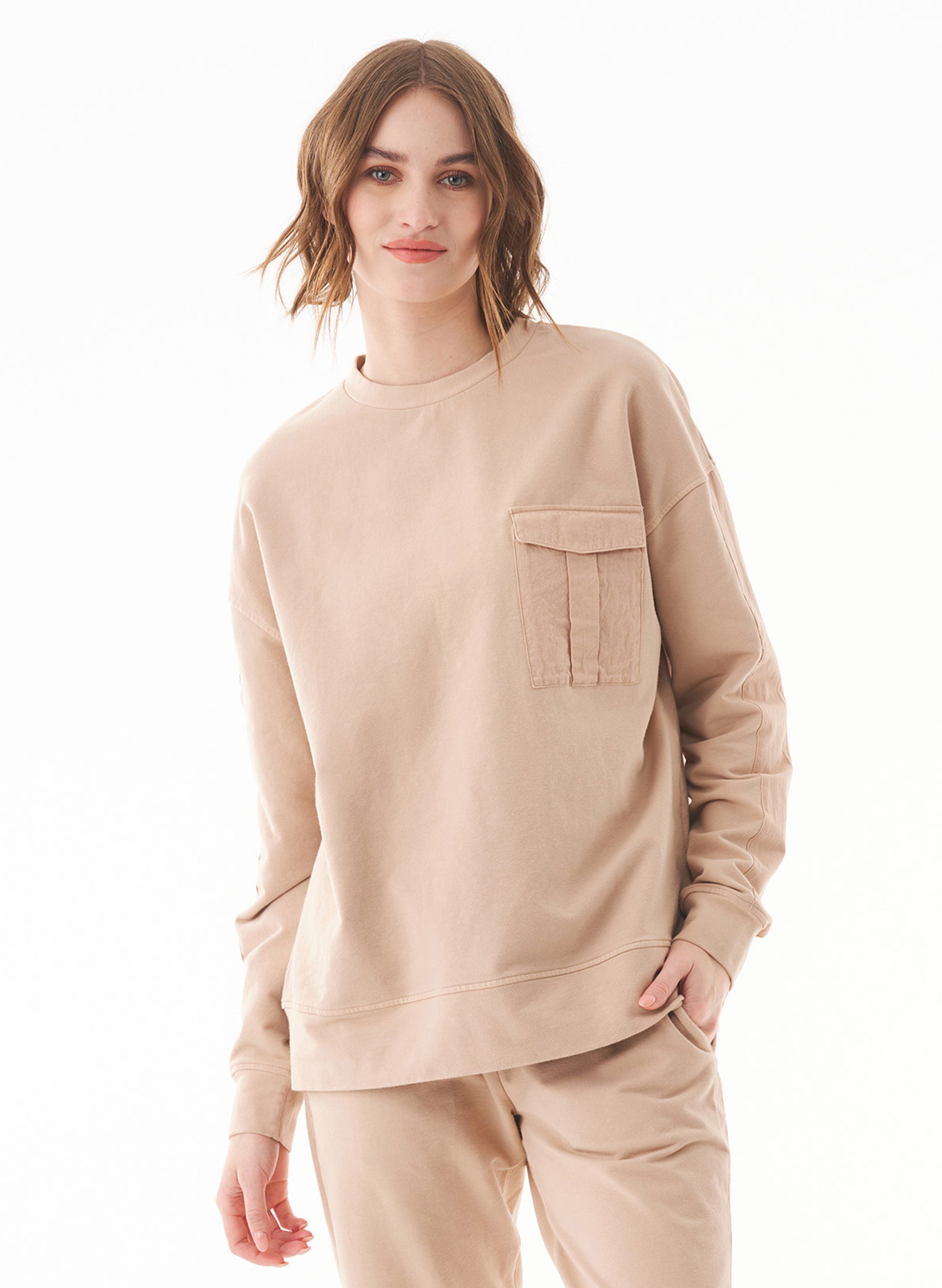 ORGANICATION Sweatshirt Organic Cotton Beige