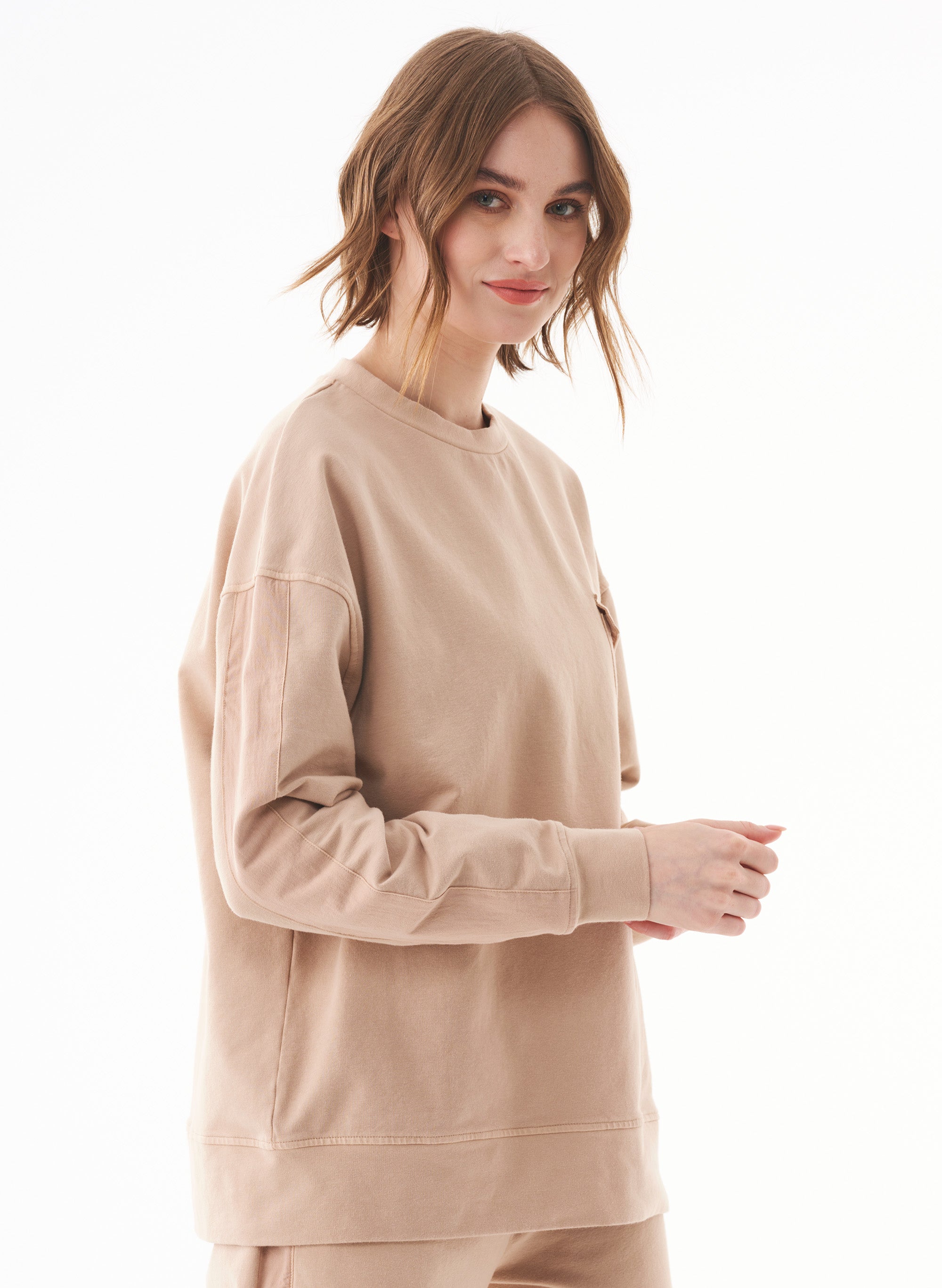 ORGANICATION Sweatshirt Organic Cotton Beige