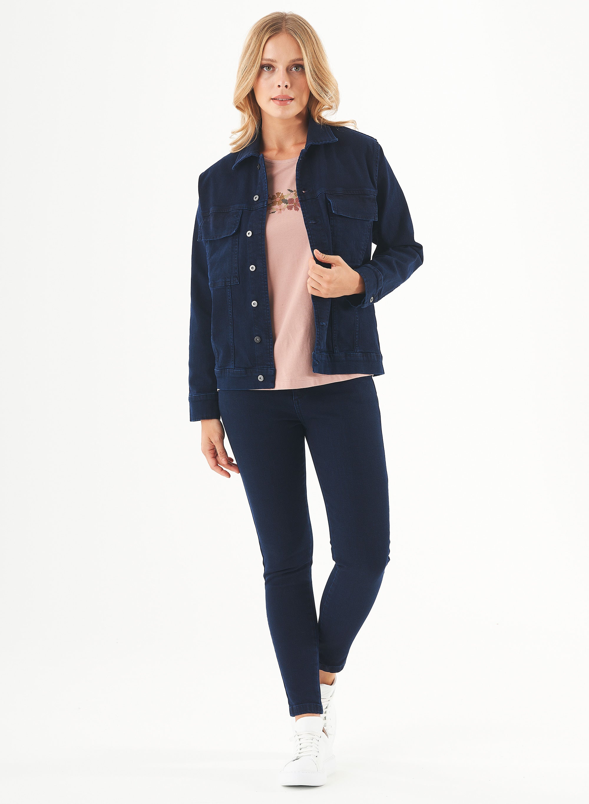 ORGANICATION Denim Jacket Organic Cotton Dark Navy