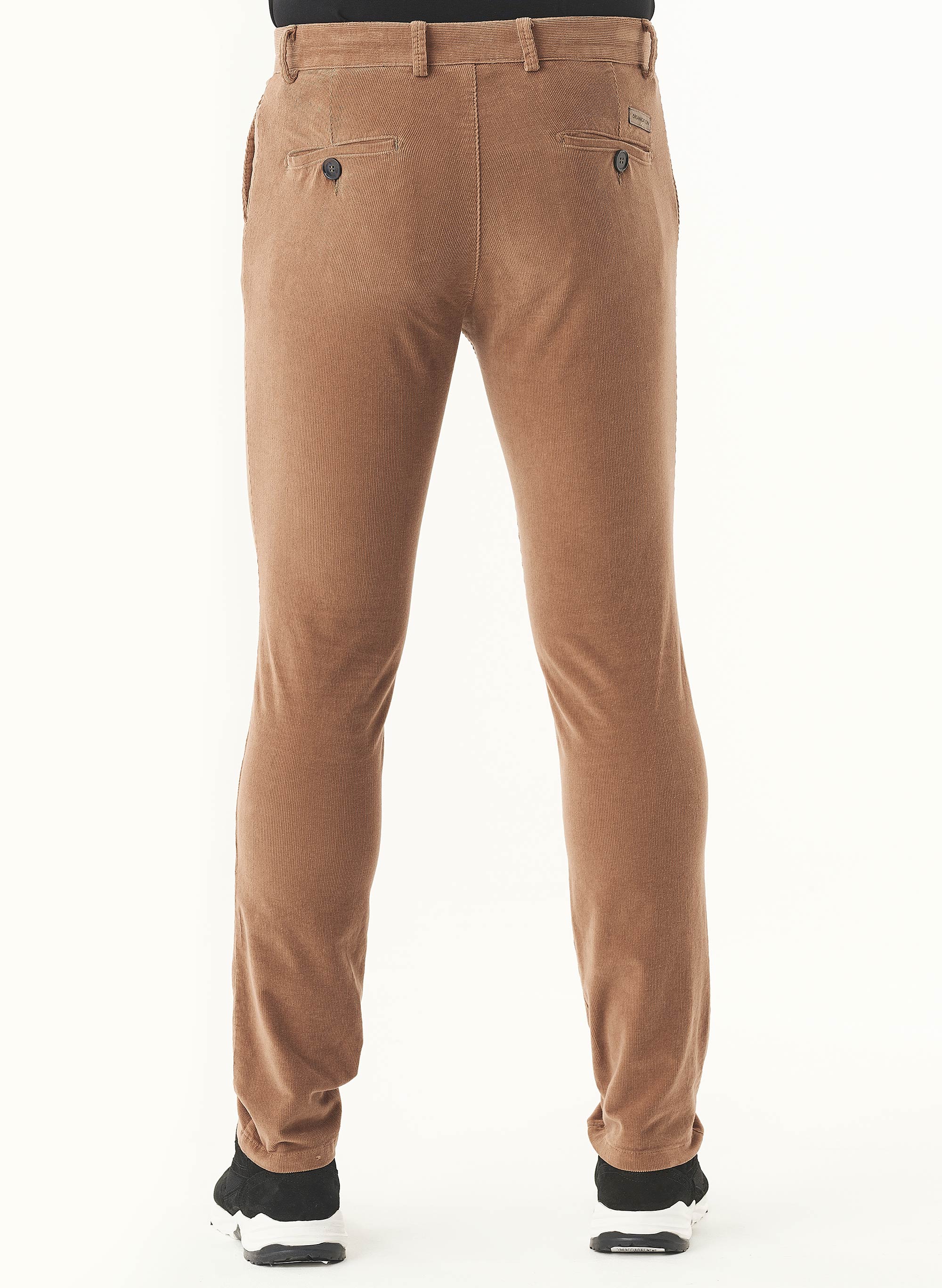 ORGANICATION Corduroy Slim Fit Pants Camel