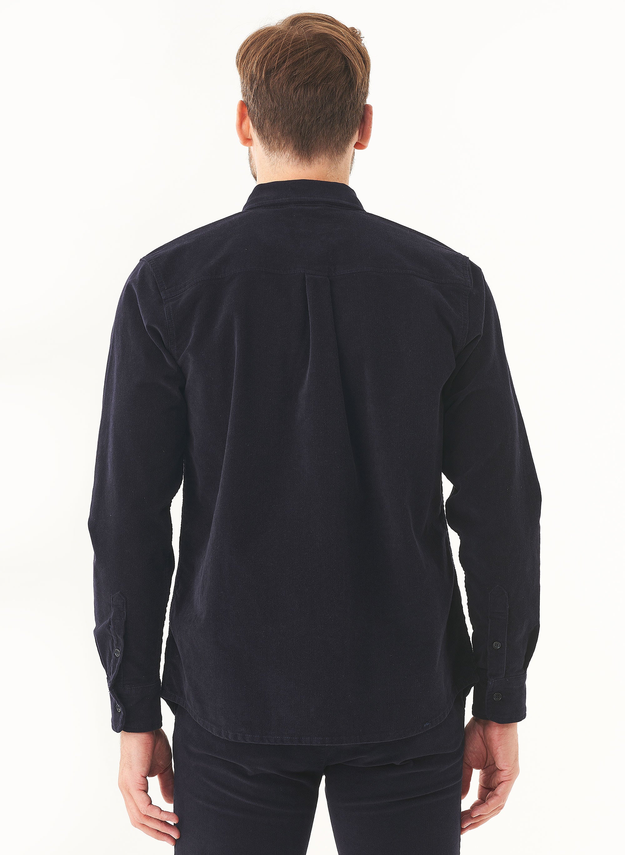 ORGANICATION Corduroy Shirt Dark Navy
