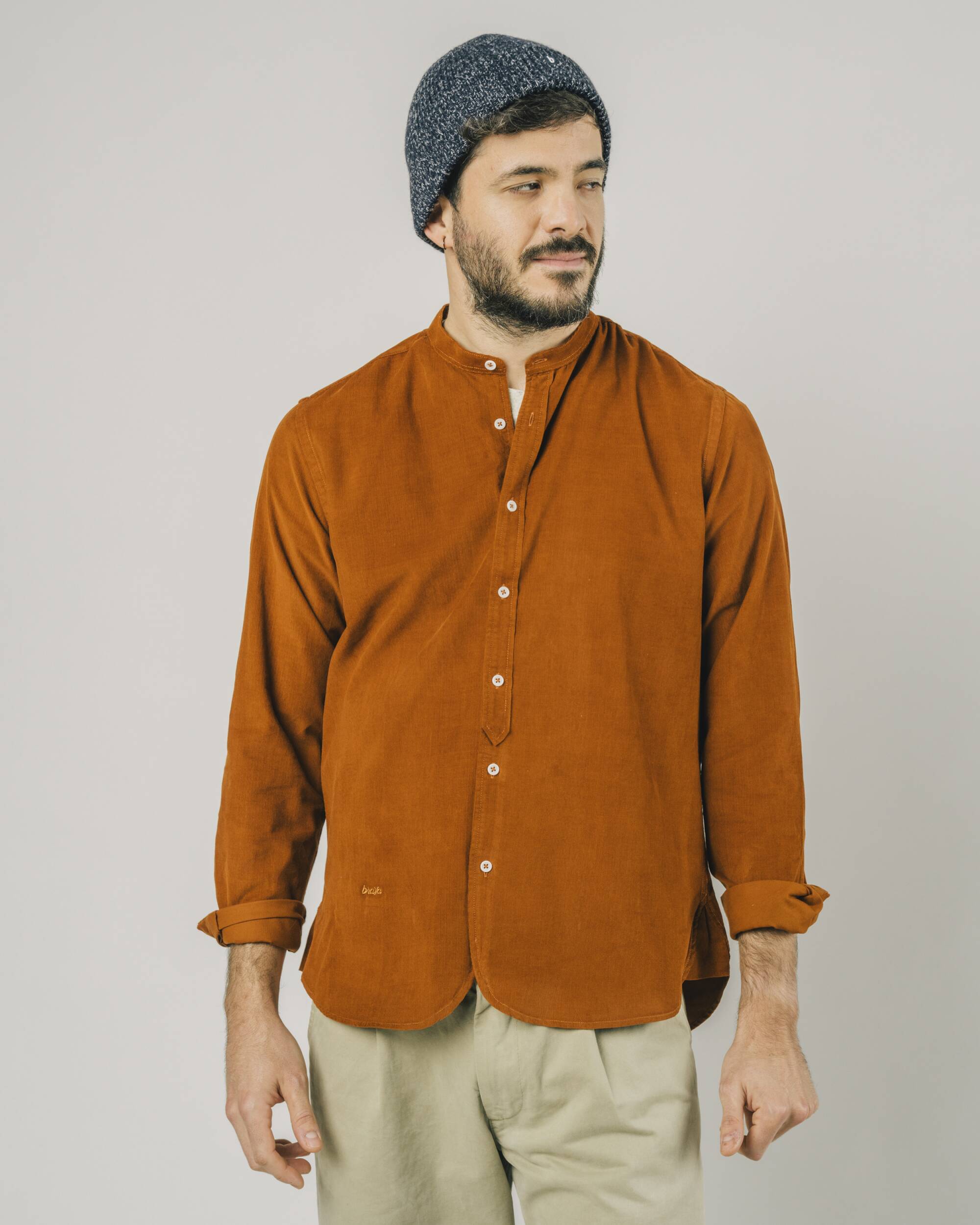 strapless open back dress Burnt Orange Western Shirt | Embroidered main image 1
