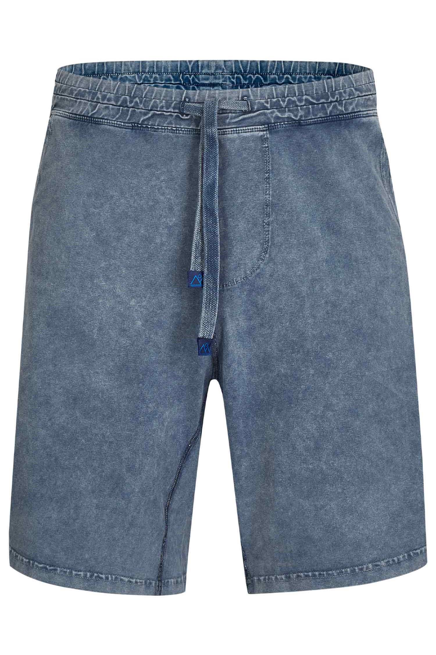 nice to meet me Herren vegan Tie-Dye-Shorts Blau