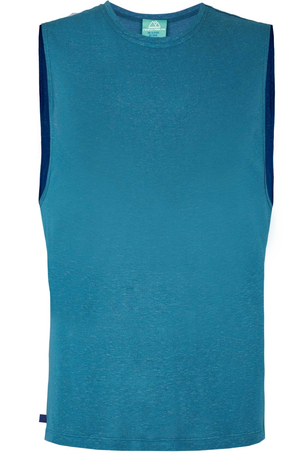 nice to meet me men vegan Unisex Tank Top Earth Blue