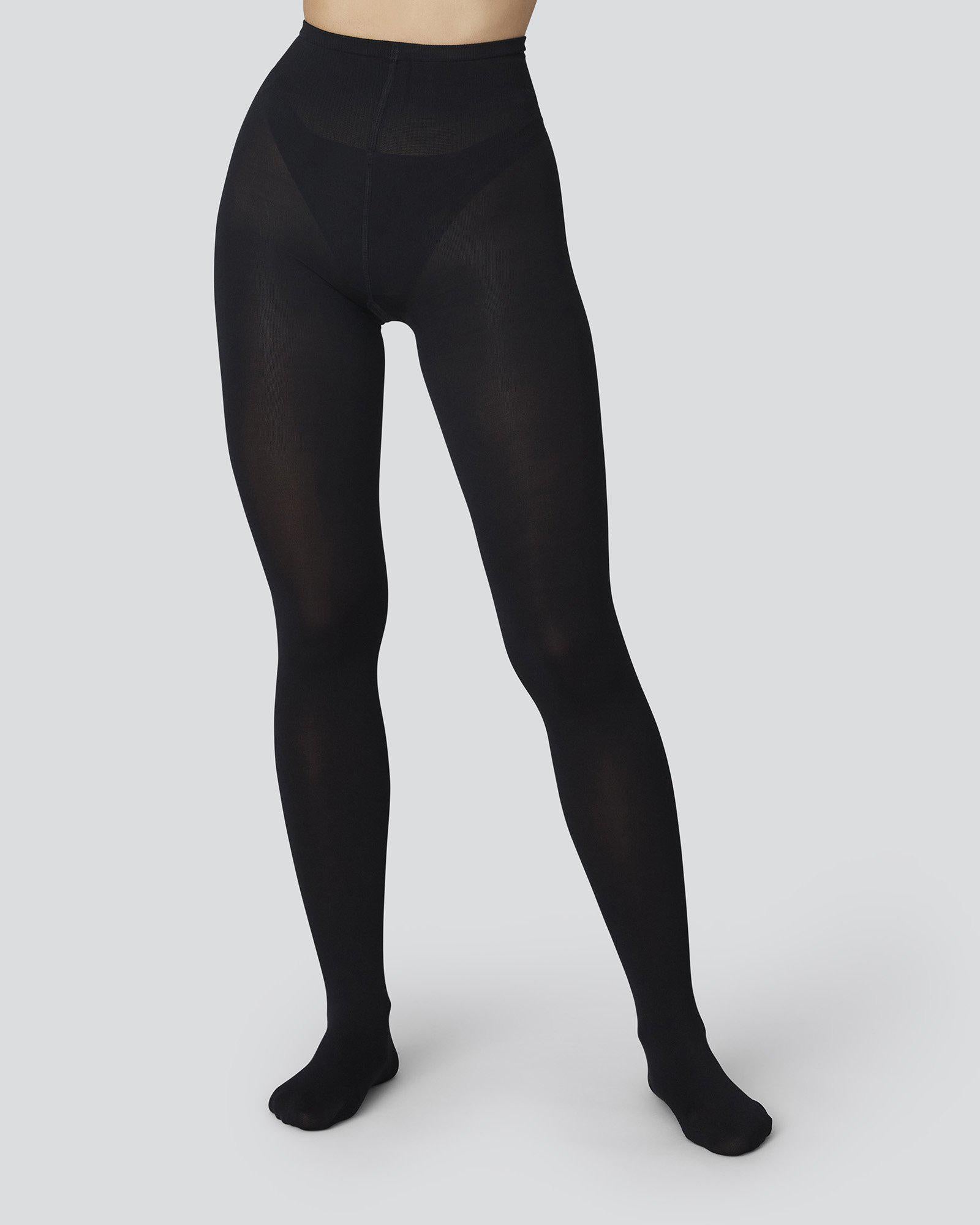 Swedish Stockings womens vegan Lia Premium Tights Black