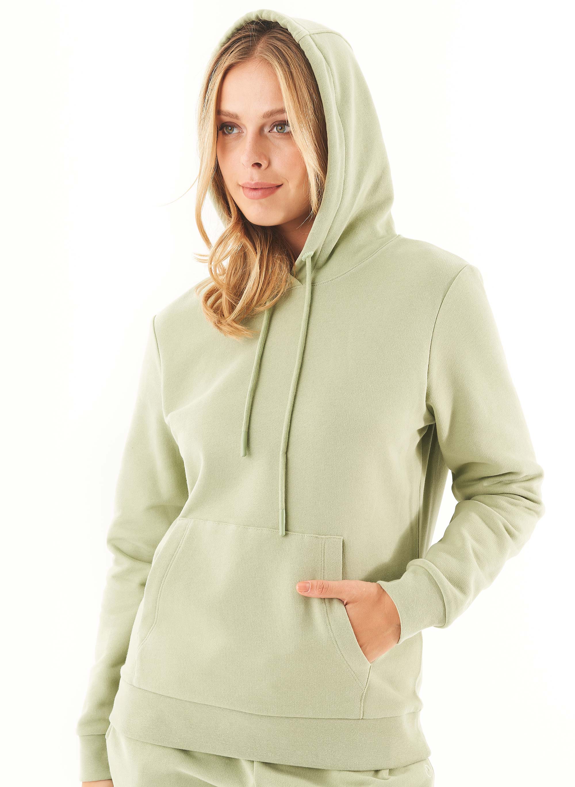 ORGANICATION Hoodie Haree Sage