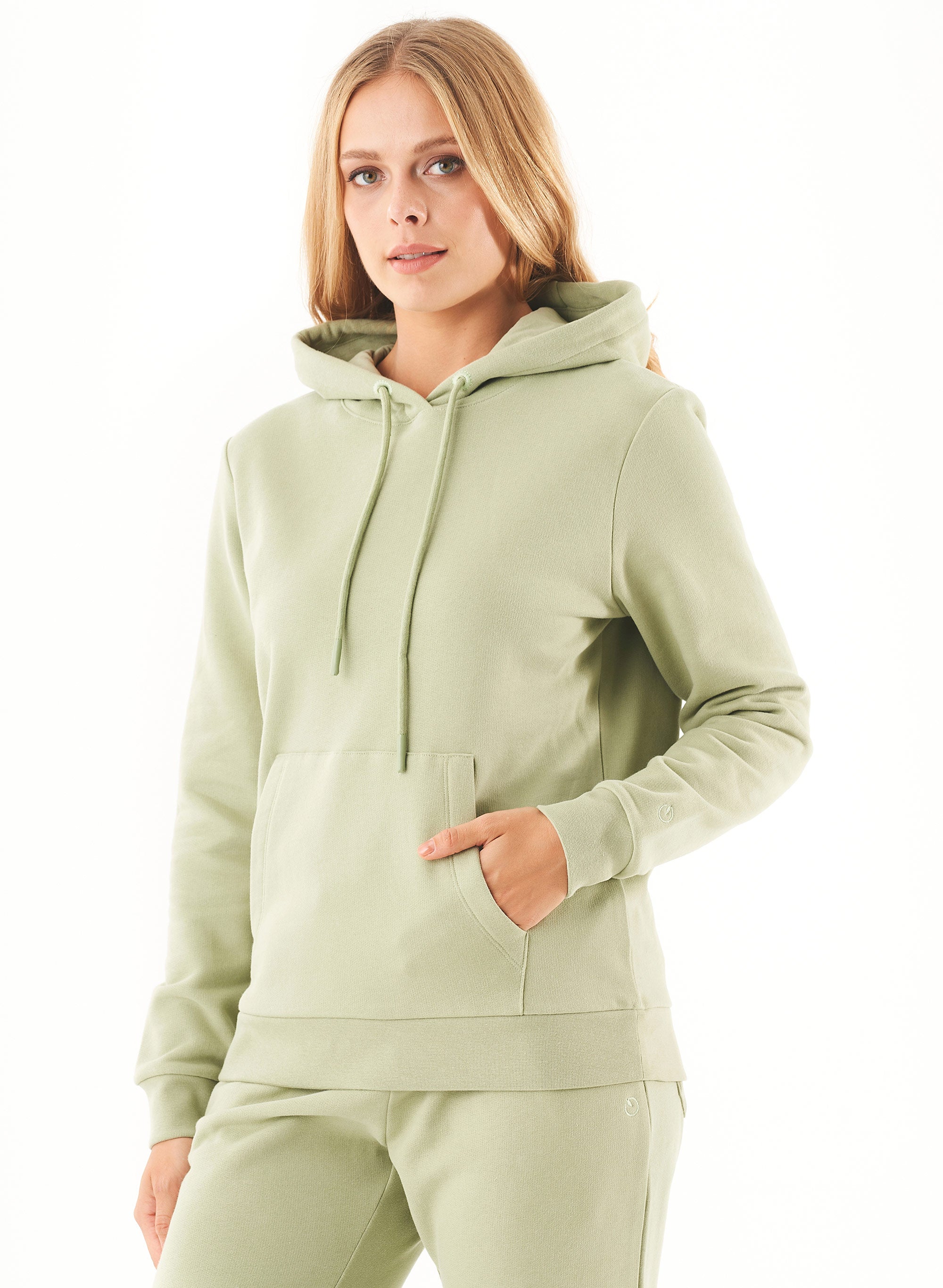 ORGANICATION Hoodie Haree Sage