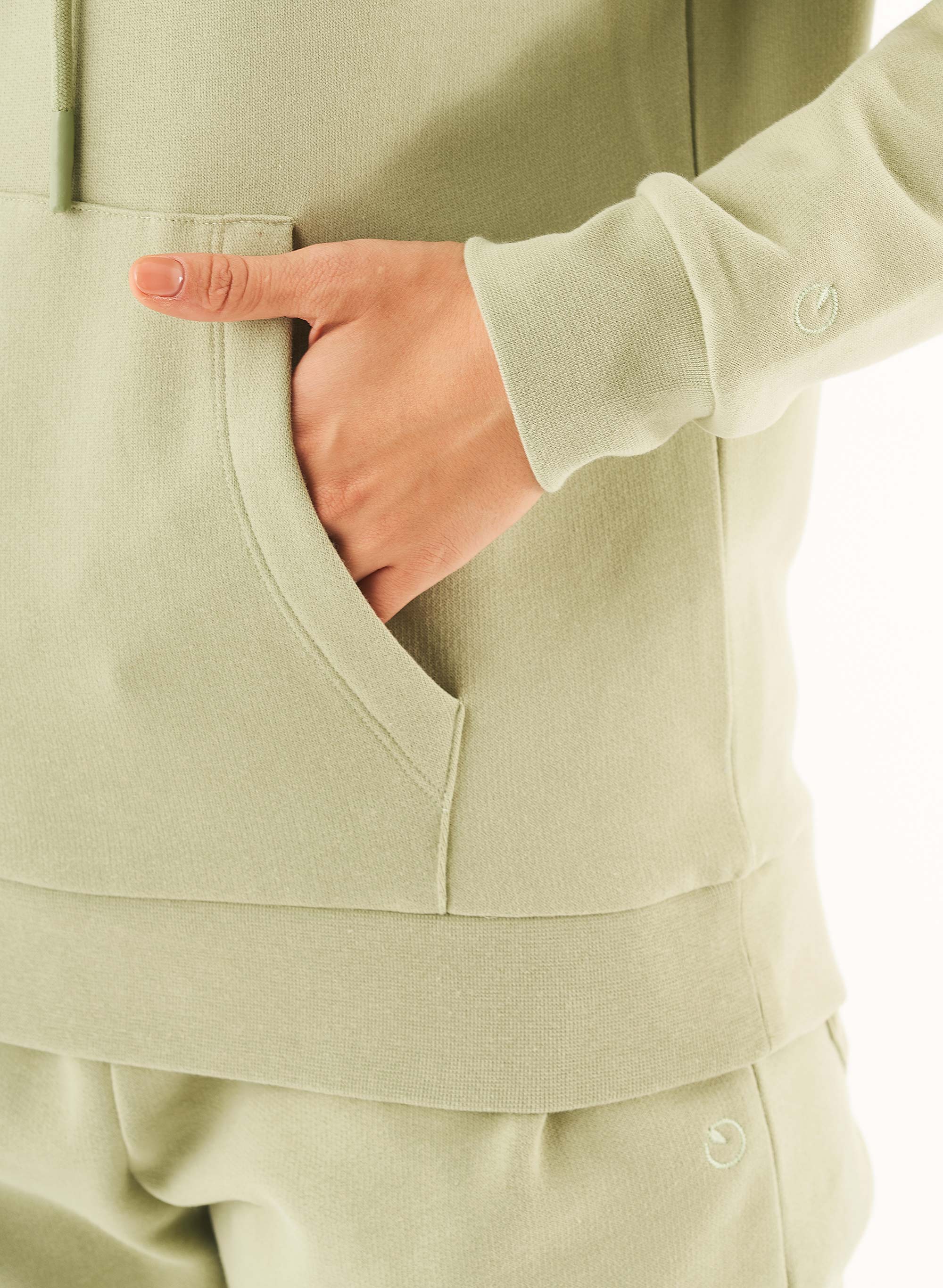 ORGANICATION Hoodie Haree Sage