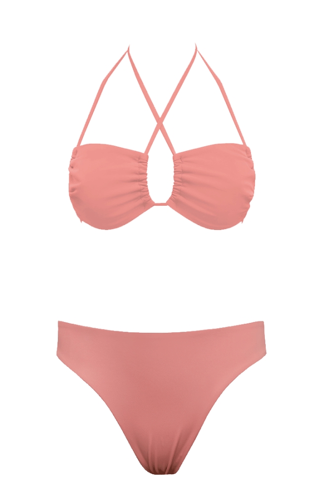 Image of Anekdot dames vegan Bikini Low Versatile + Skyline Slim Blush