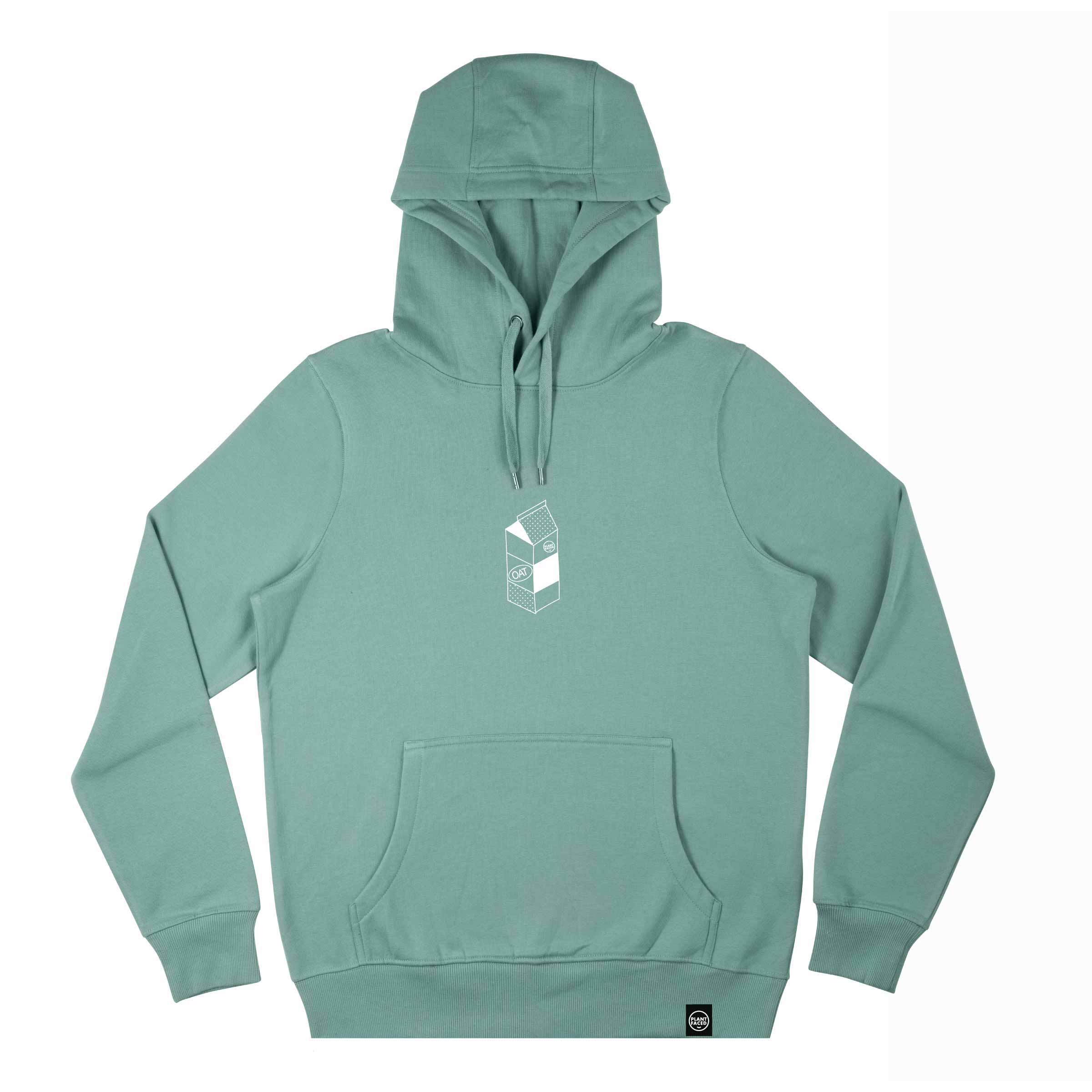 Plant Faced Clothing womens vegan Hoodie Oat Is The Goat Green