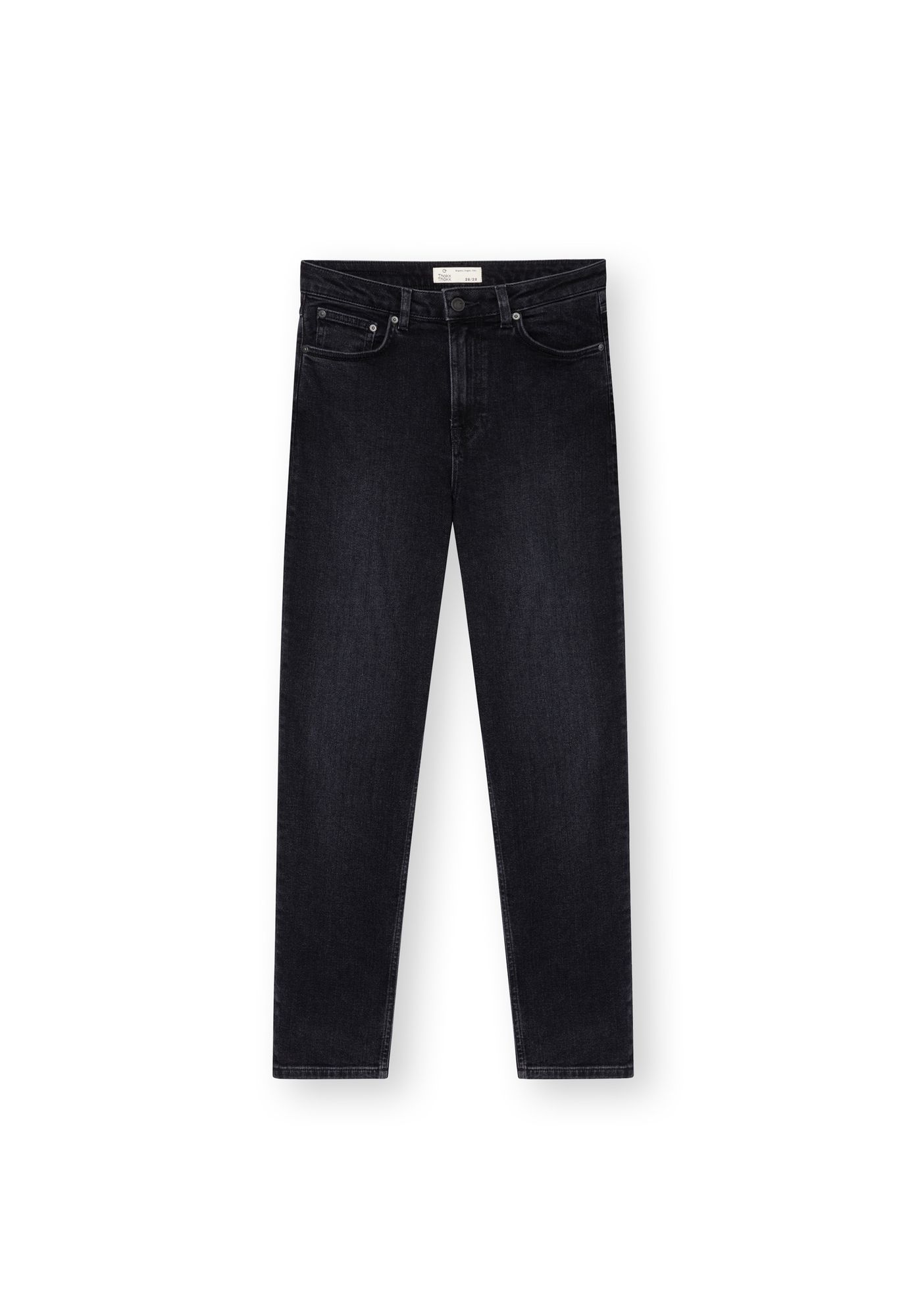 ThokkThokk womens vegan Jeans Mom Cropped Black