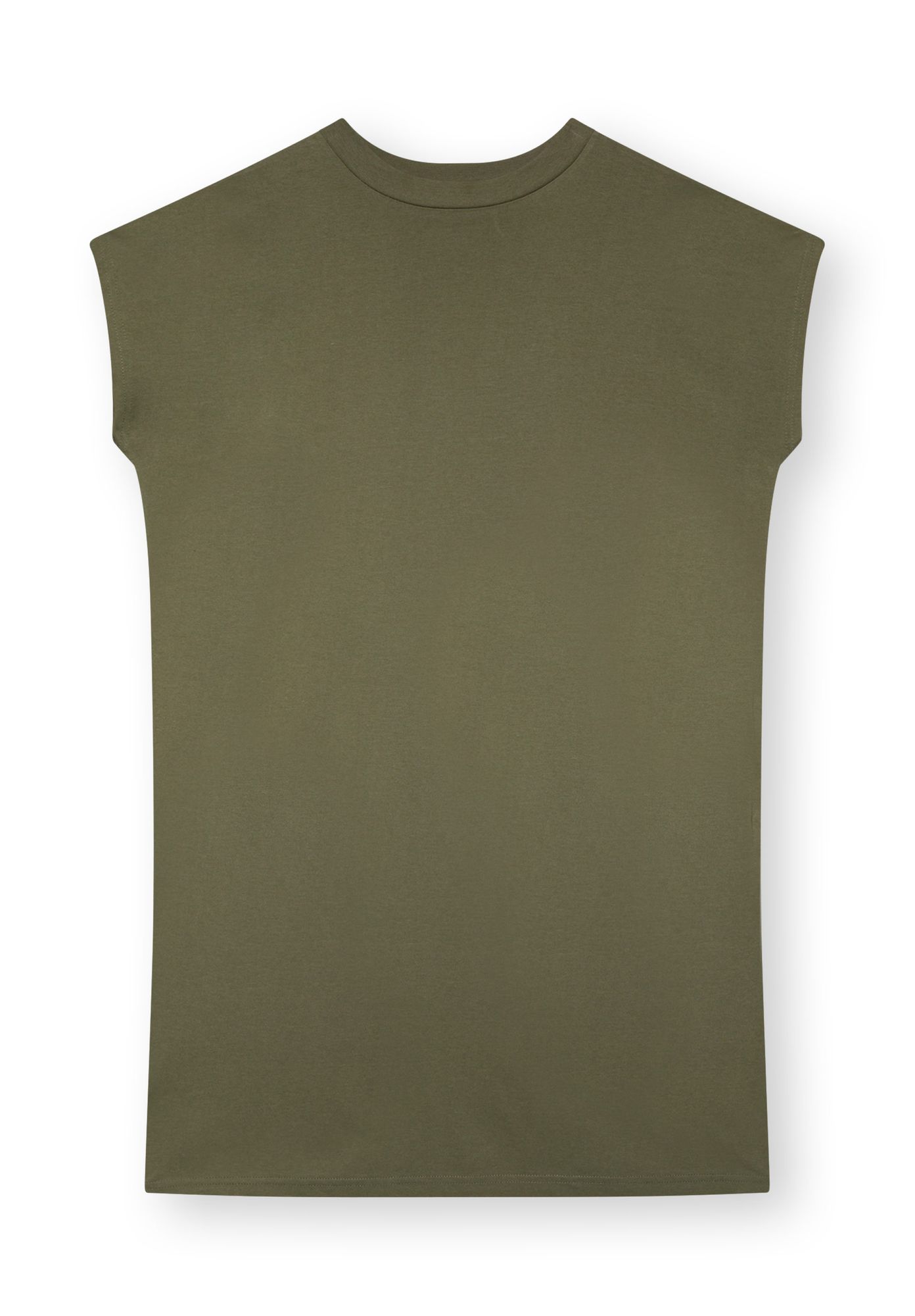 ThokkThokk womens vegan Shirt Dress Boxy Green