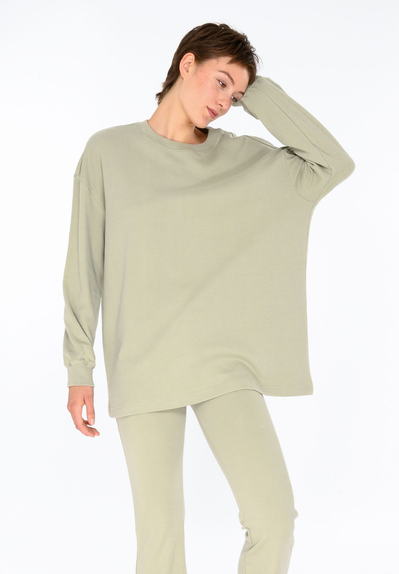 ThokkThokk men vegan Longsleeve Uniseks Desert Sage