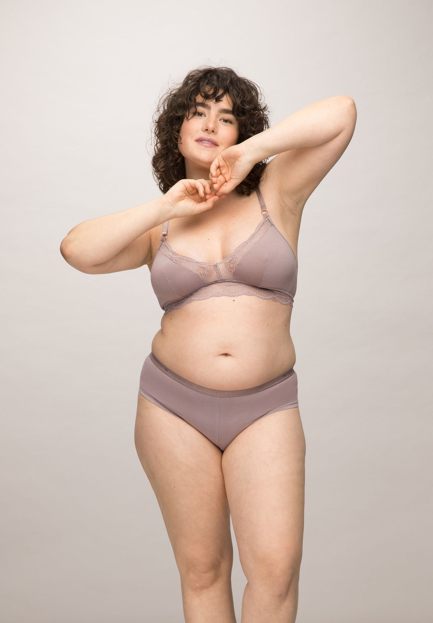 LOVJOI womens vegan Briefs Flowering Fern Lilac