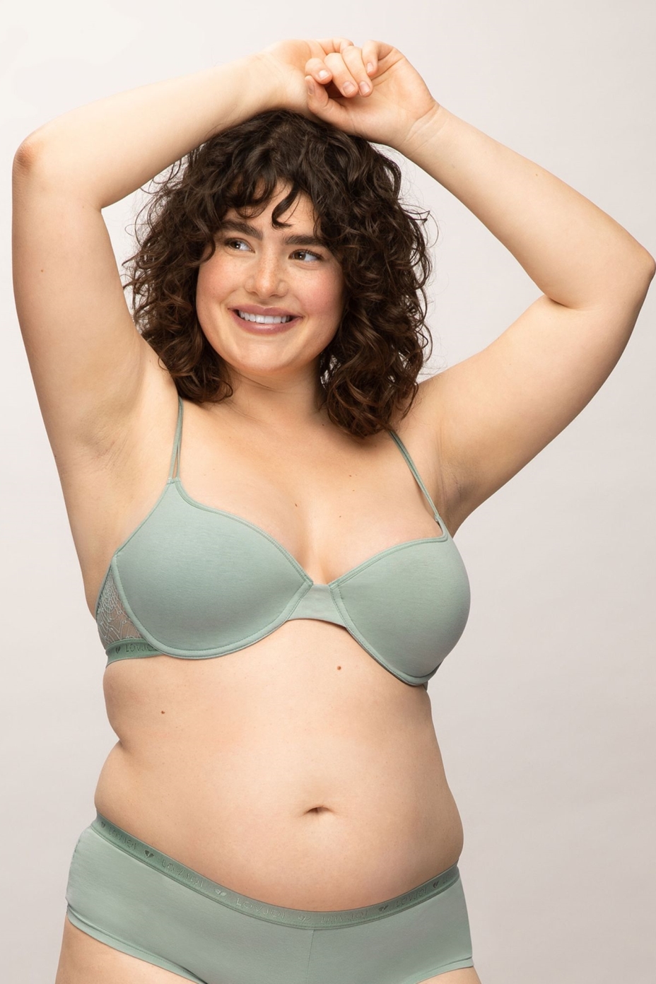 Image of LOVJOI dames vegan Bh Windbloem Groen