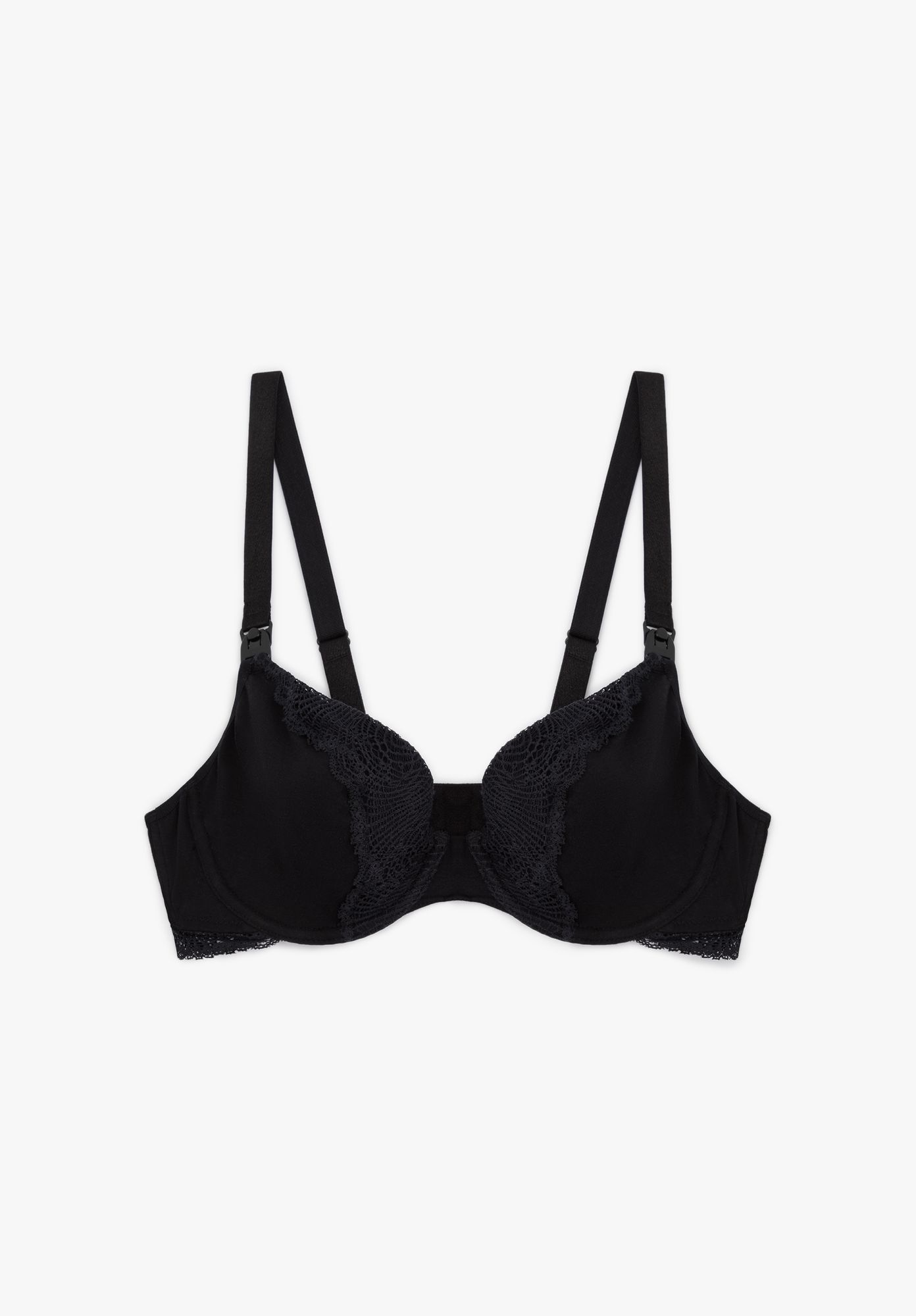 LOVJOI womens vegan Maternity Bra Melica Black
