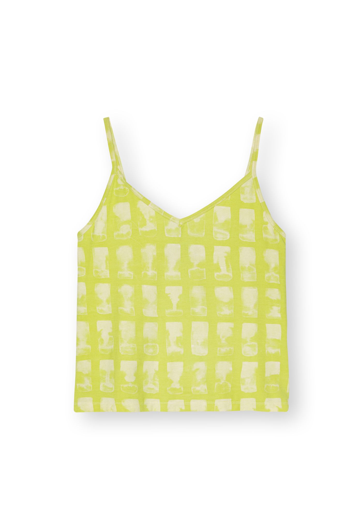 ThokkThokk womens vegan Slip Top Stripes Wild Lime