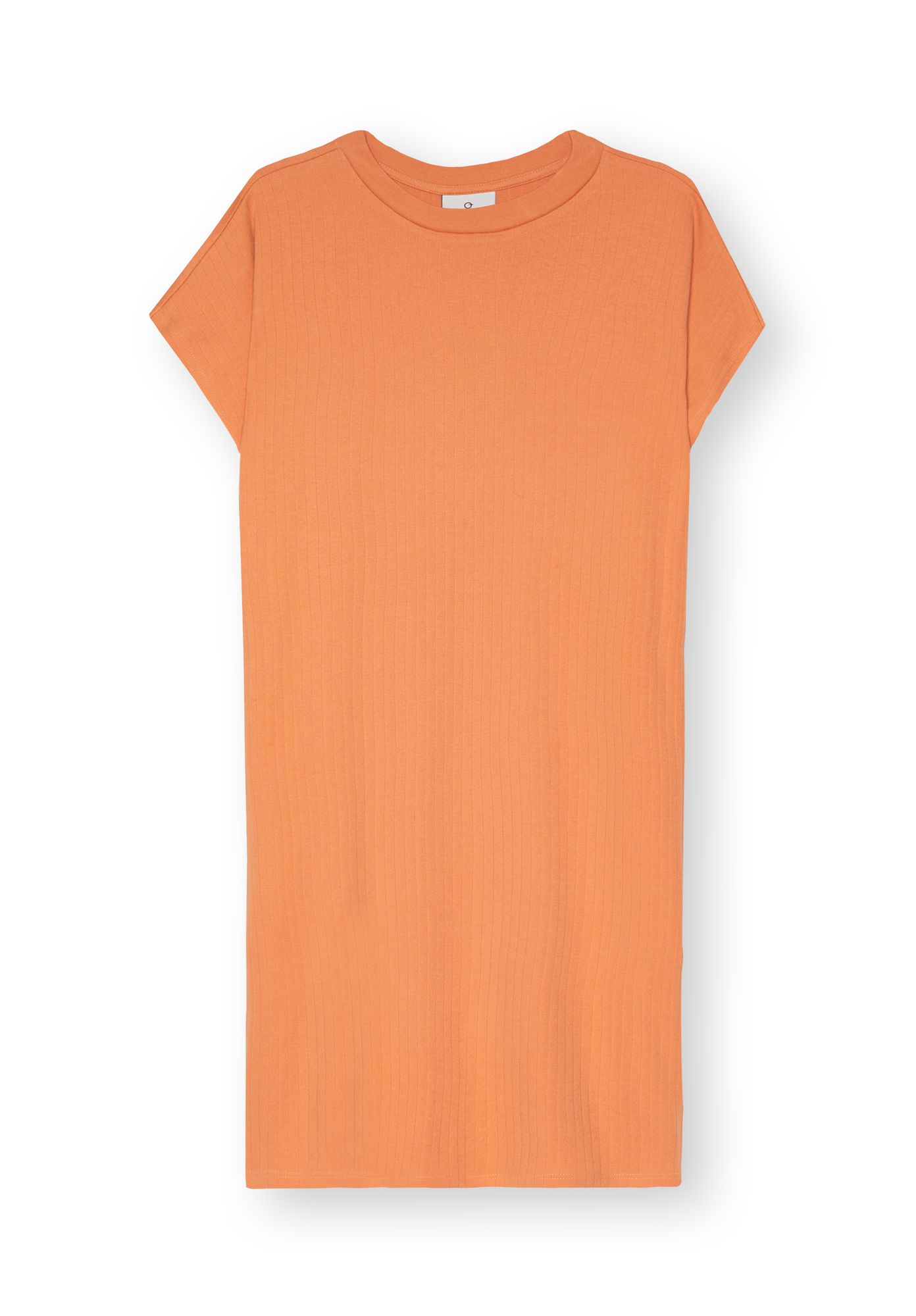 ThokkThokk womens vegan Boxy Shirt Dress Pheasant Orange
