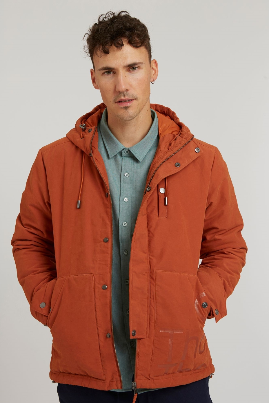 ThokkThokk Herren vegan Jacke Waxed Orange