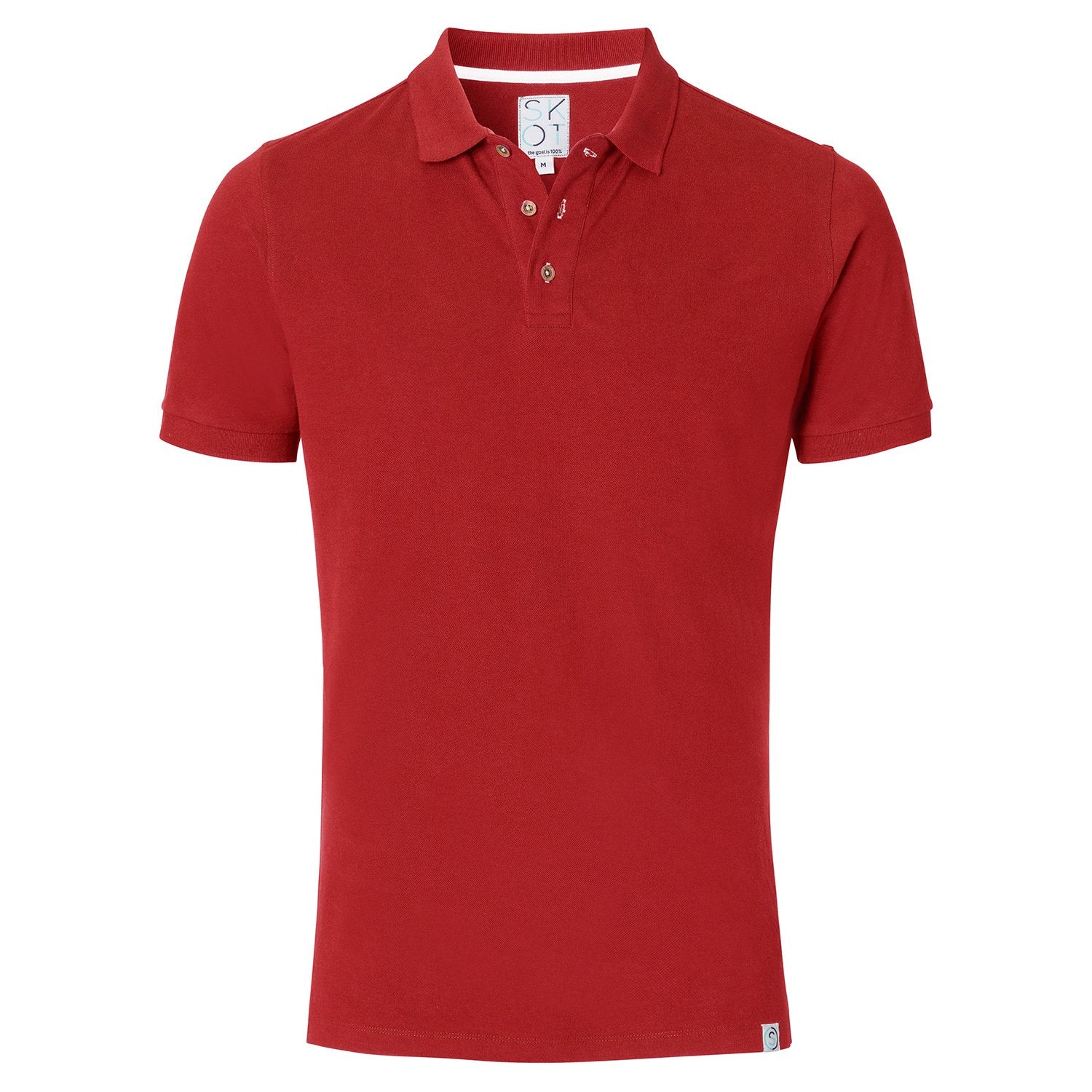 67416 - Herren vegan Polo Ruby Red 67416 - Herren vegan Polo Ruby Red