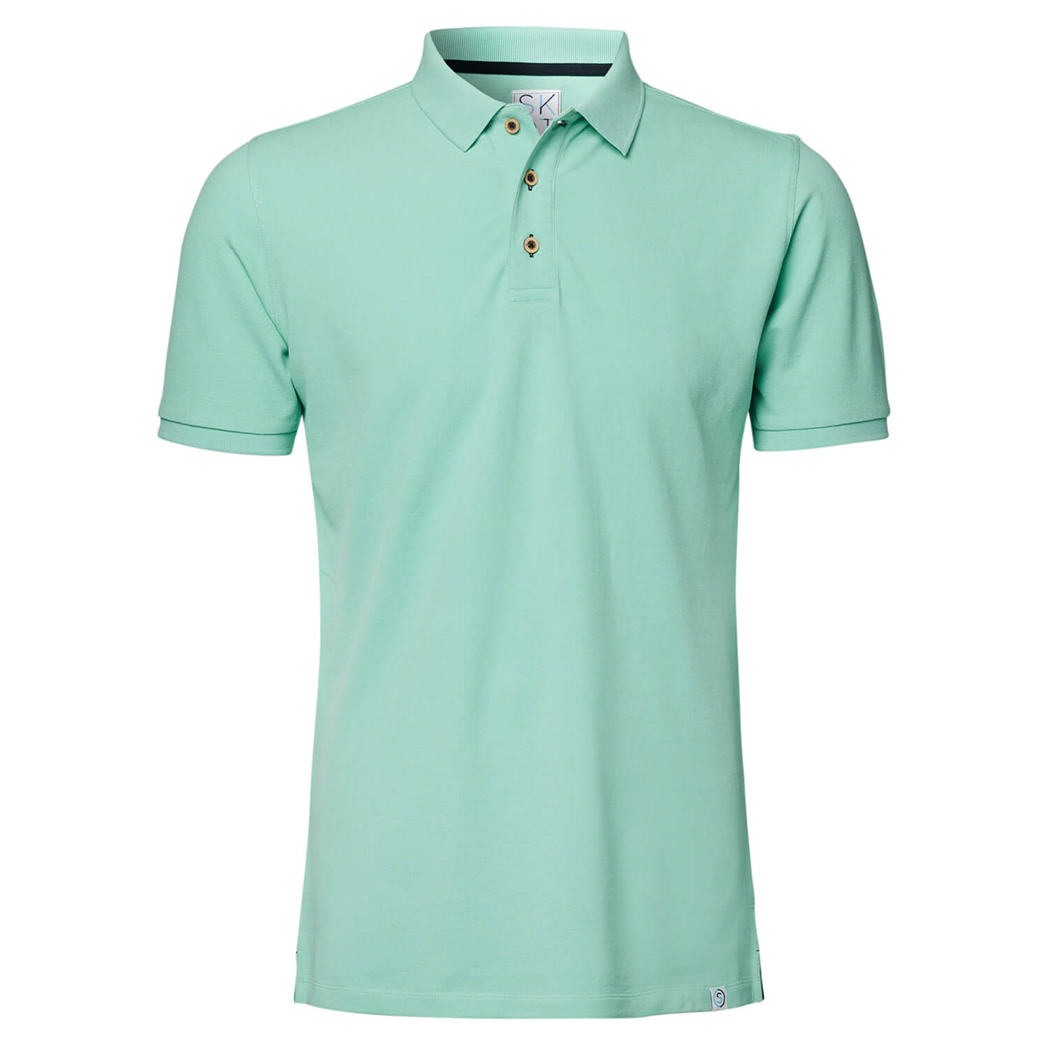 SKOT men vegan Polo Green Sapphire