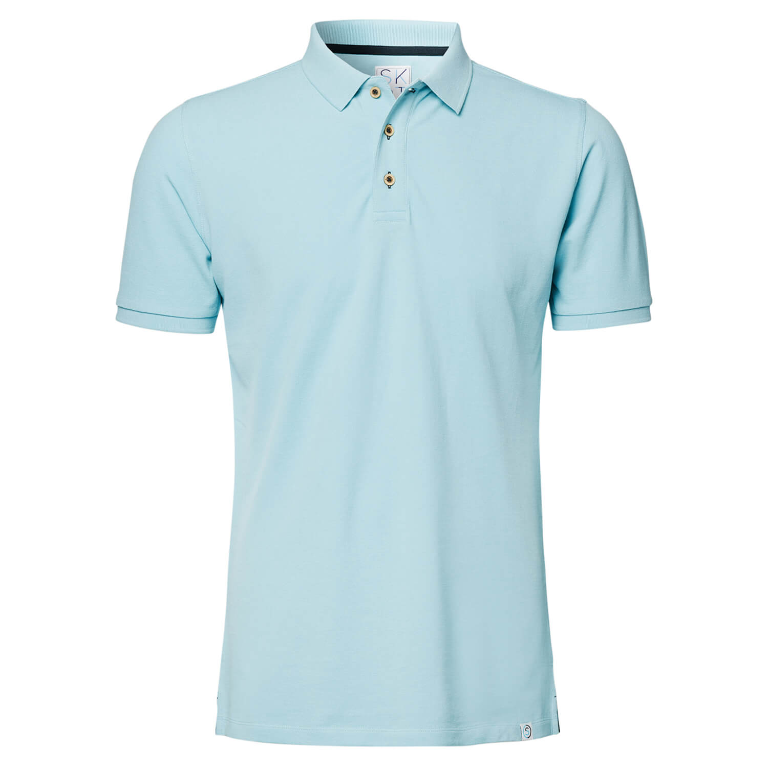 SKOT men vegan Polo Crystal Blue