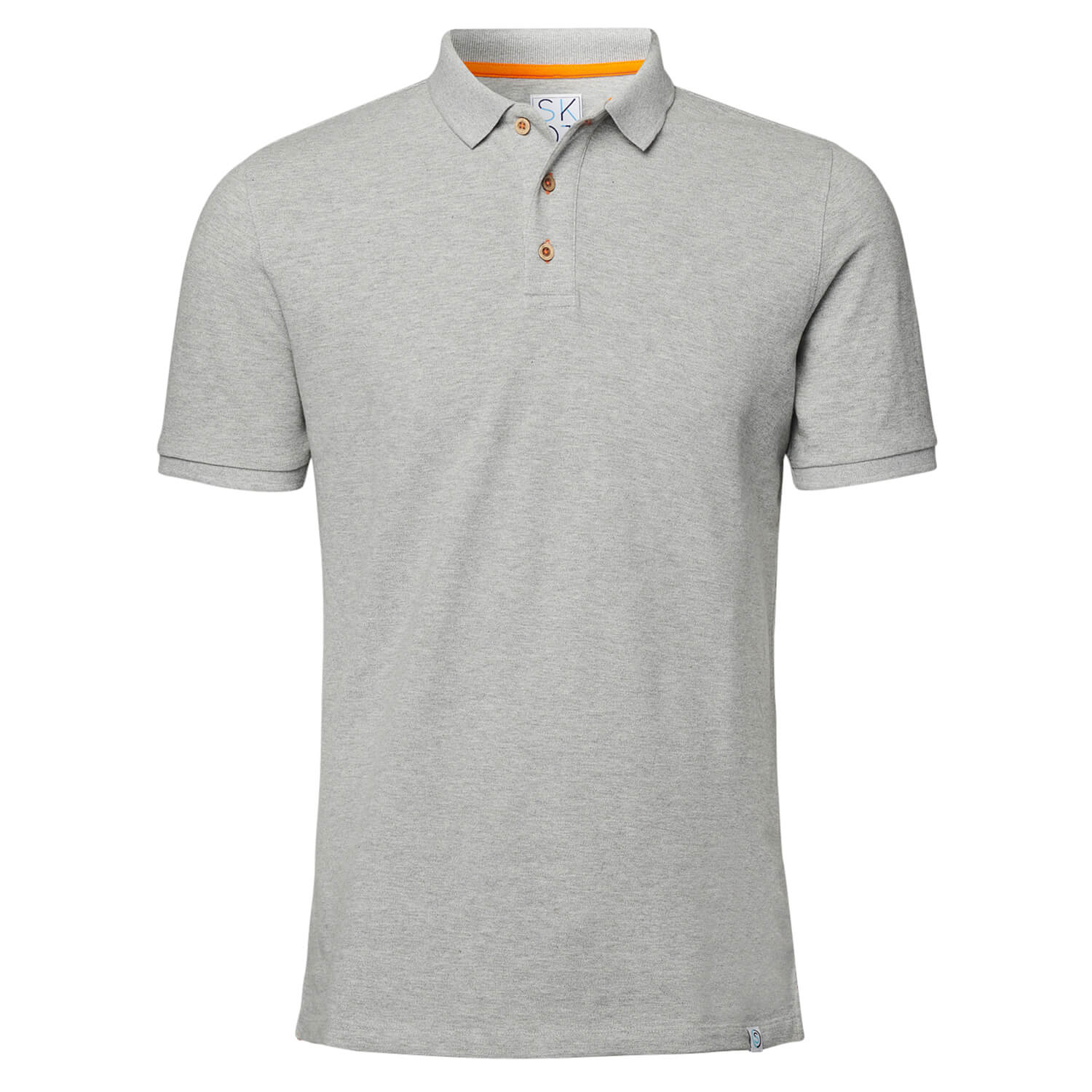 SKOT men vegan Polo Grey Melange