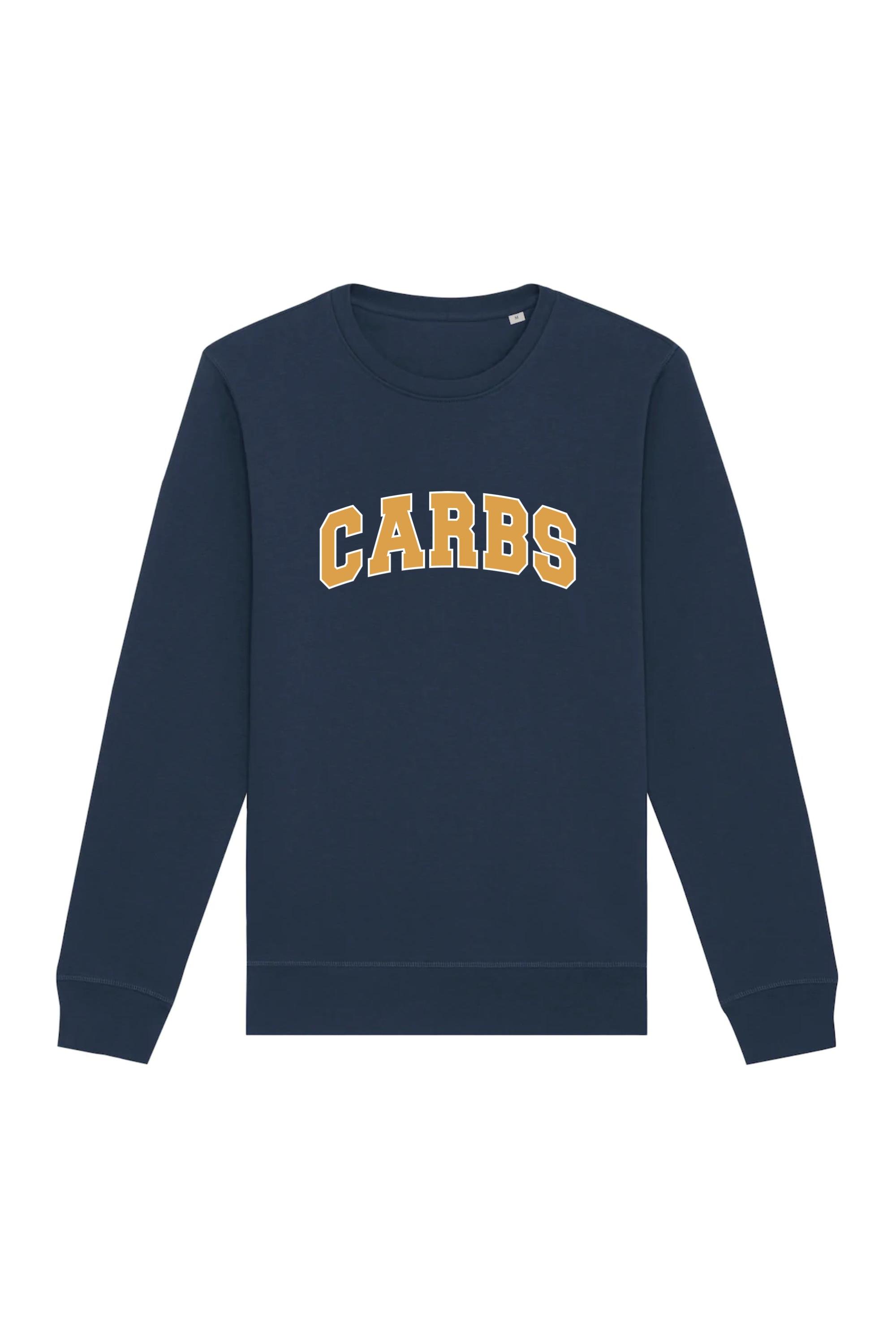 Image of Oat Milk Club dames vegan Sweatshirt Carbs Navy