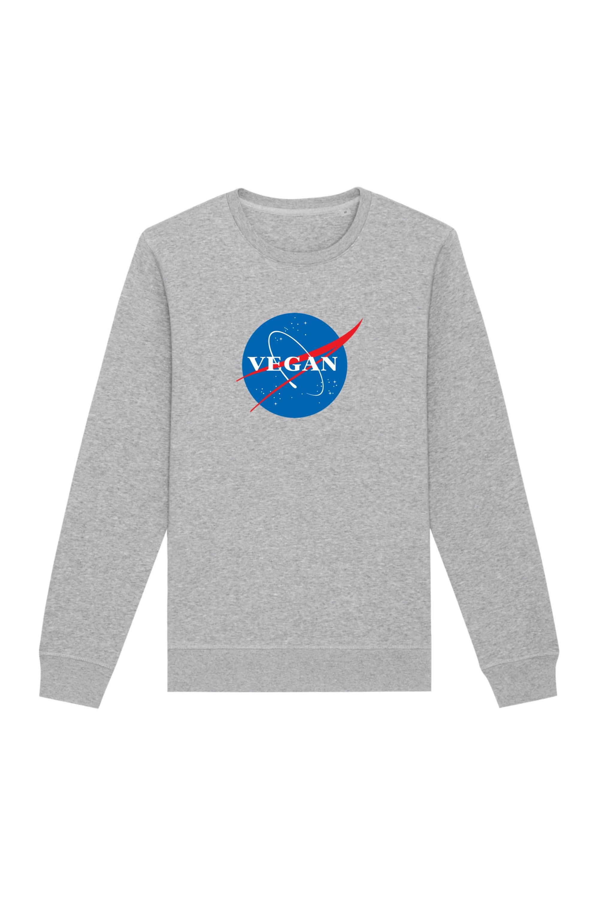 Image of Oat Milk Club dames vegan Sweatshirt Vegan Nasa Grey