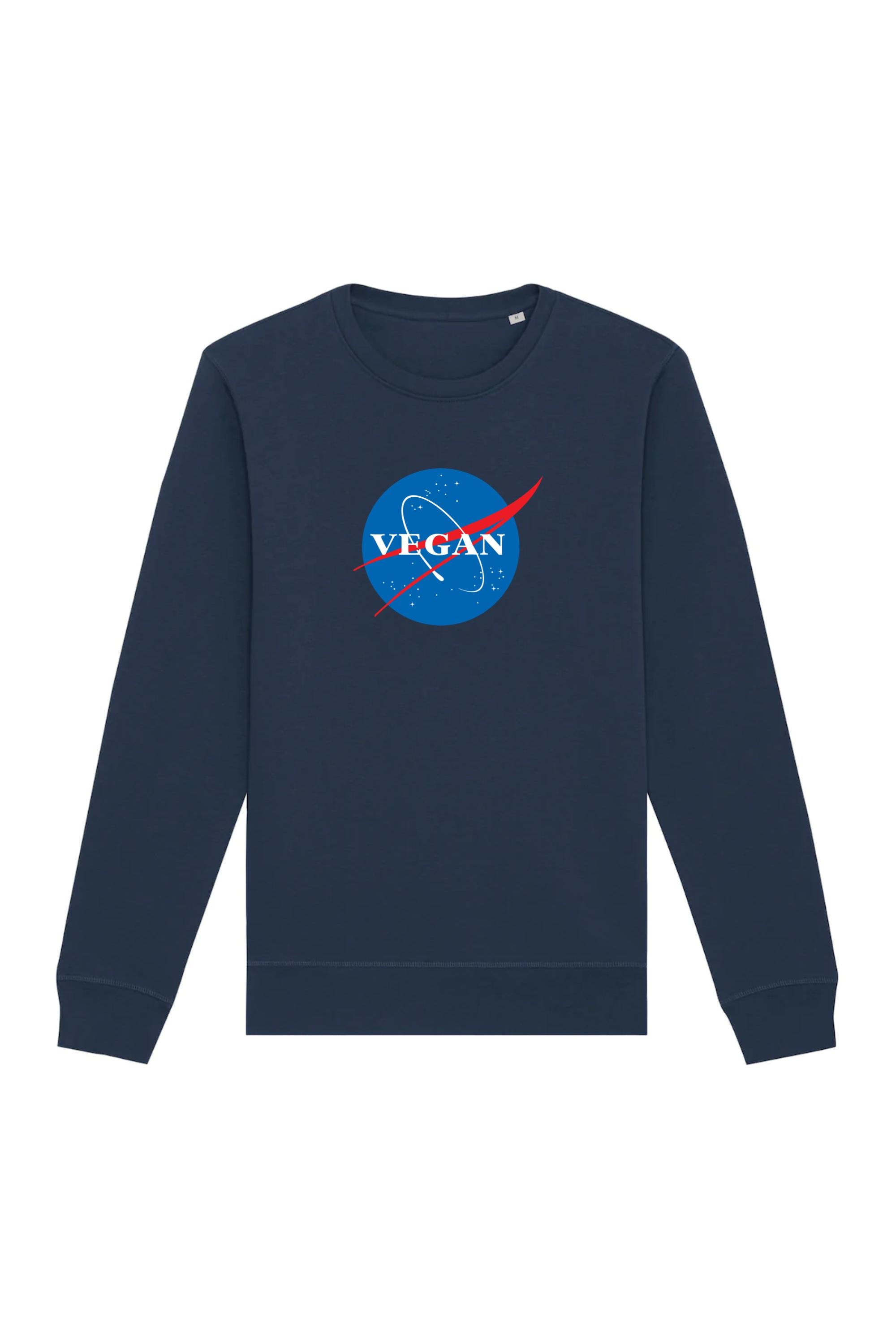 Image of Oat Milk Club dames vegan Sweatshirt Vegan Nasa Navy