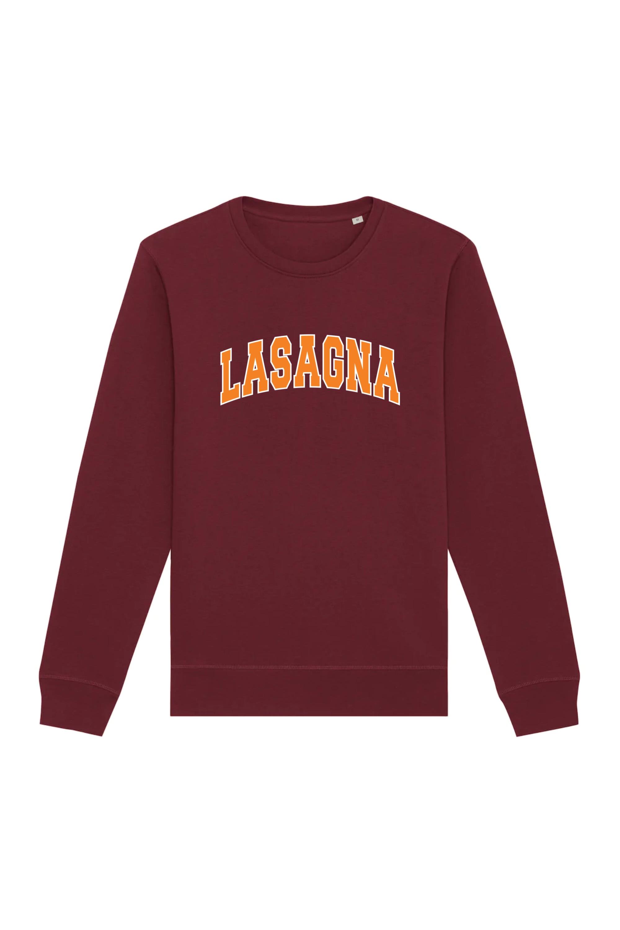 Image of Oat Milk Club dames vegan Sweatshirt Lasagna Bordeaux