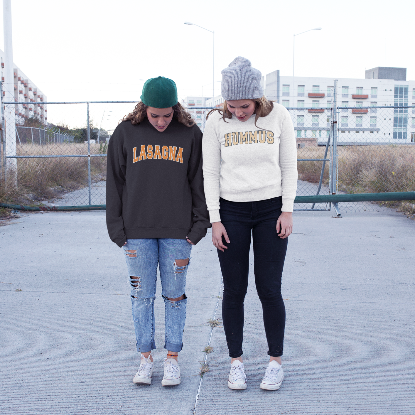 68093 - Damen vegan Sweatshirt Lasagna Schwarz