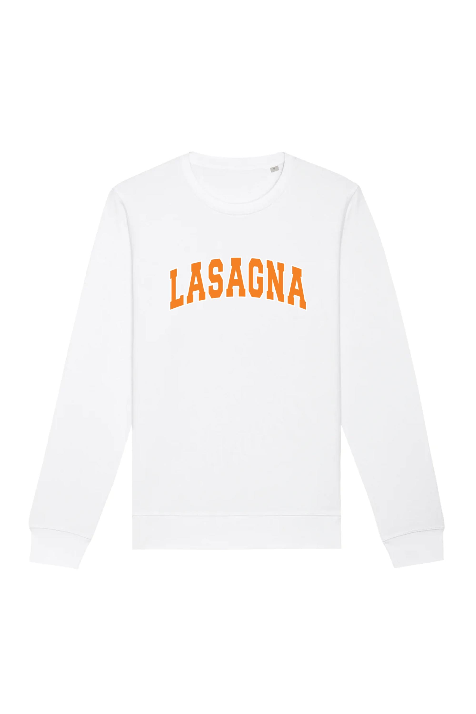 Oat Milk Club Damen vegan Sweatshirt Lasagne Weiß