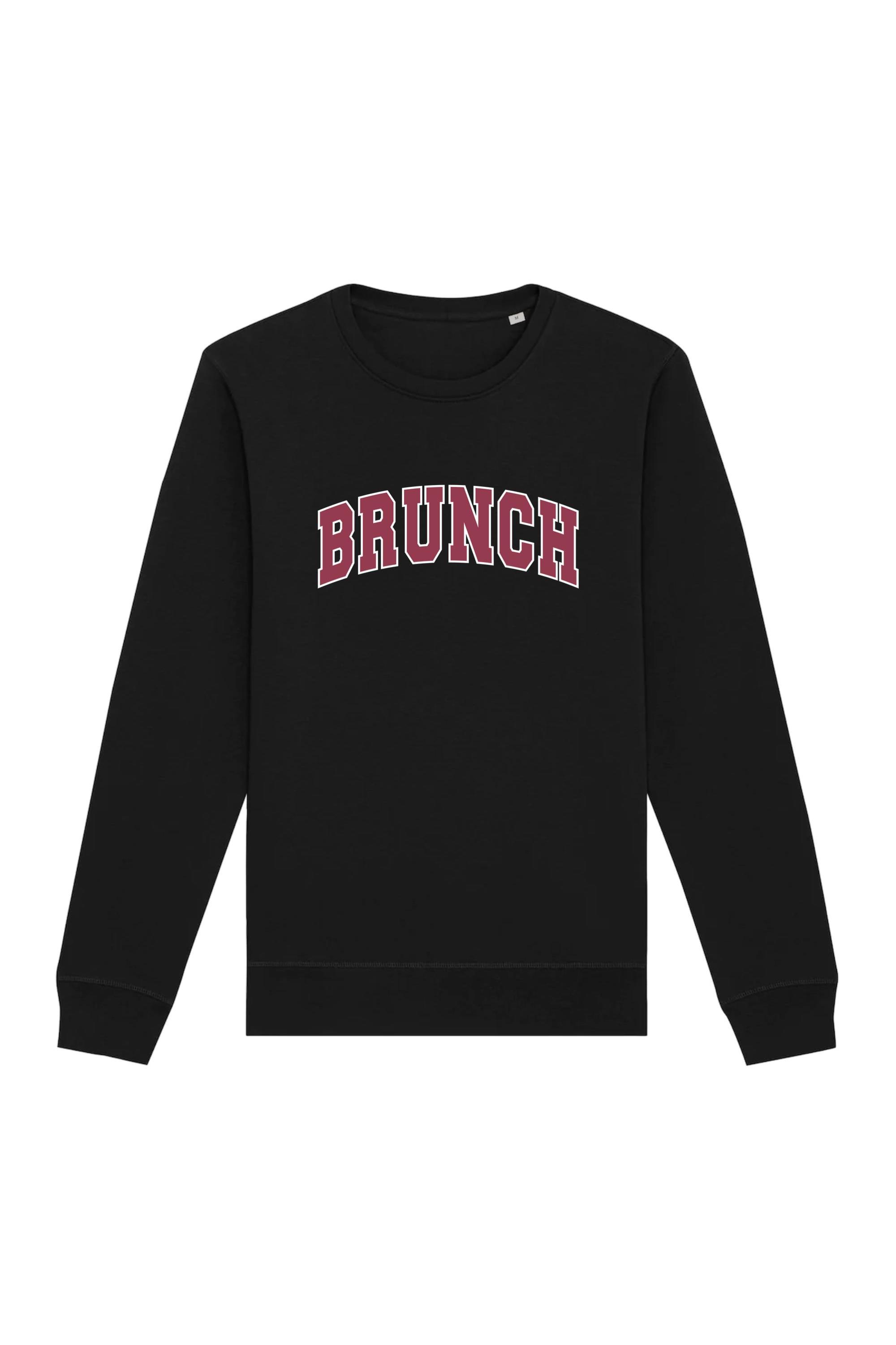 Image of Oat Milk Club dames vegan Sweatshirt Brunch Zwart