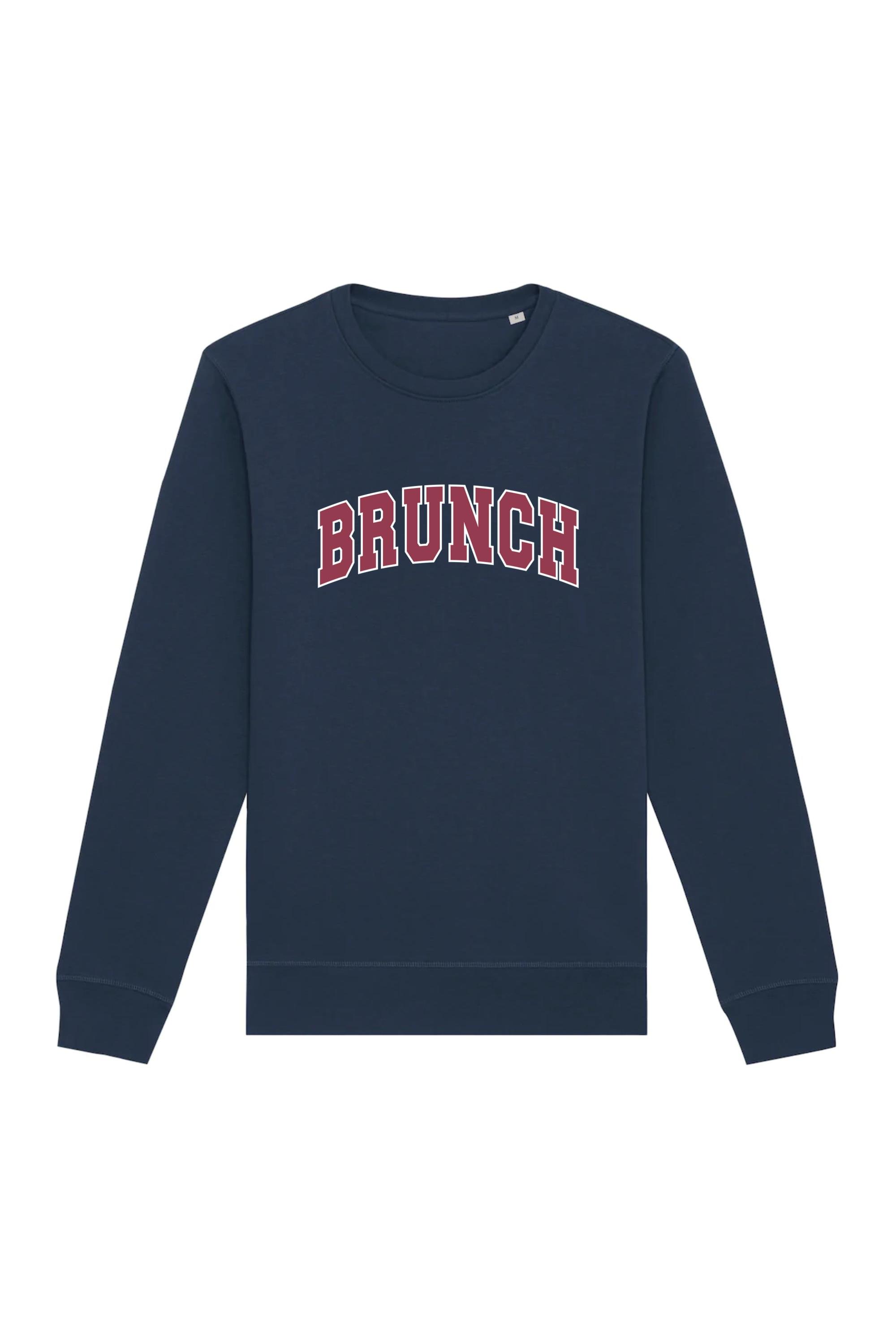 Image of Oat Milk Club dames vegan Sweatshirt Brunch Navy