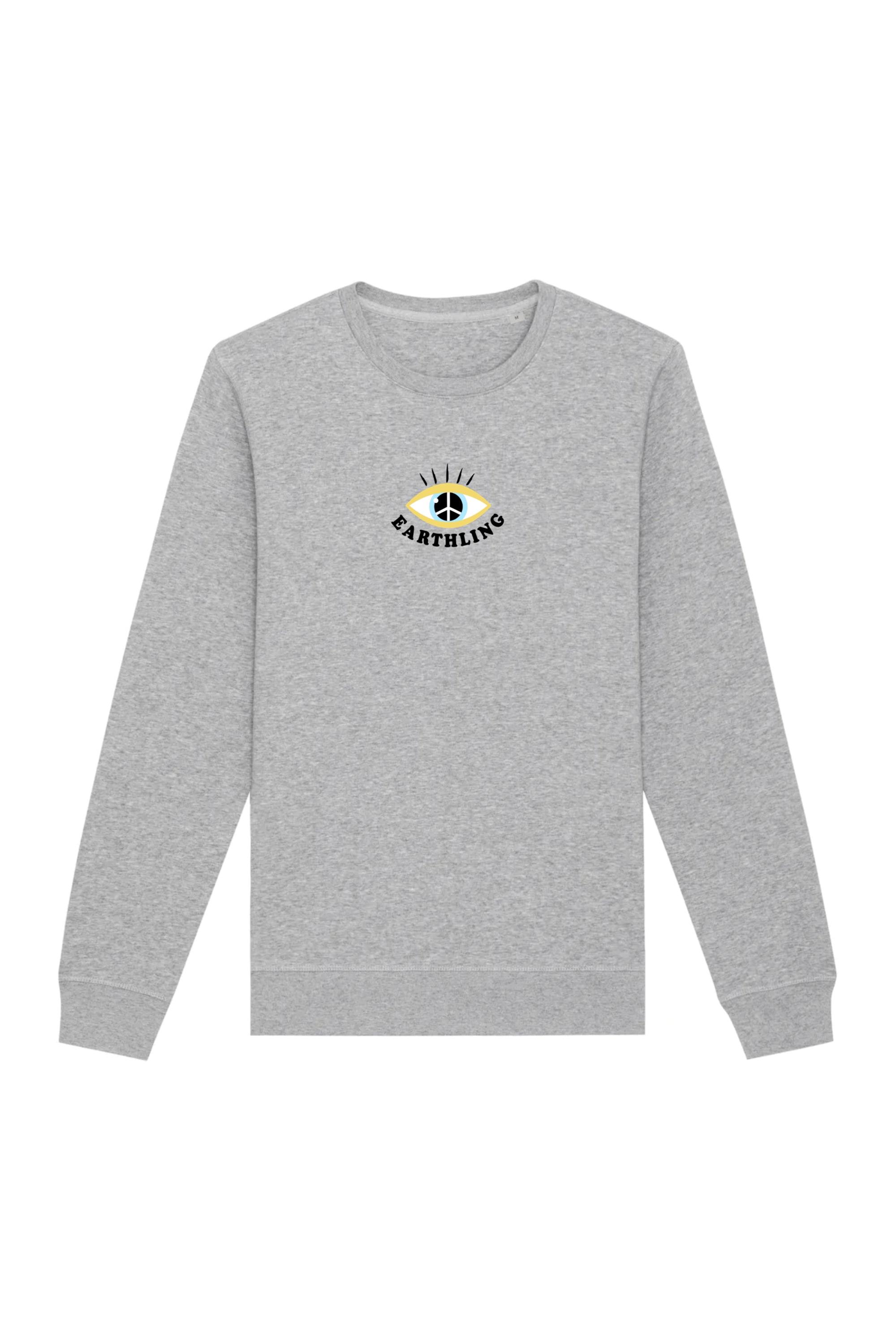Image of Oat Milk Club dames vegan Sweatshirt Earthling Grijs