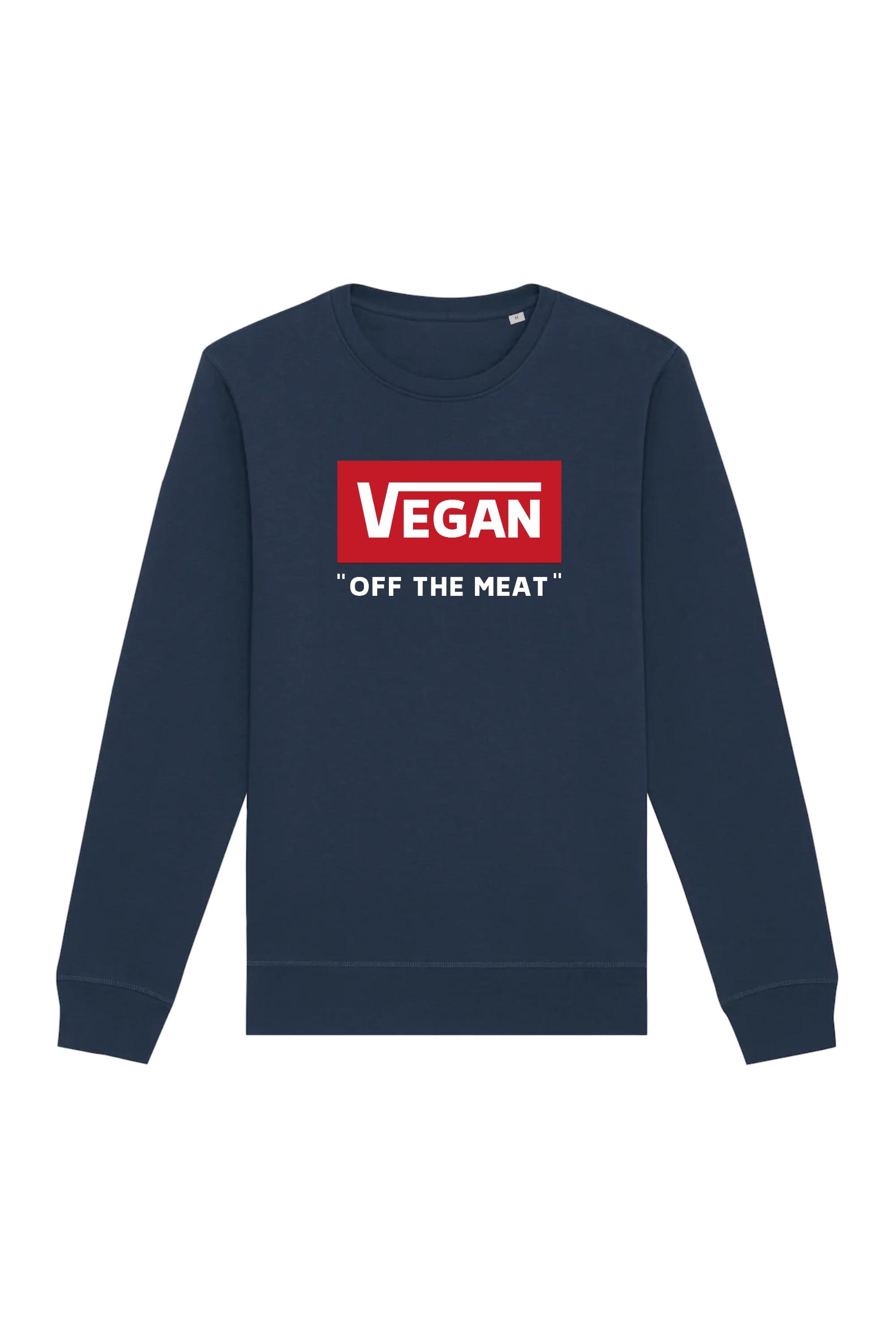 Image of Oat Milk Club dames vegan Sweatshirt Off The Meat Navy