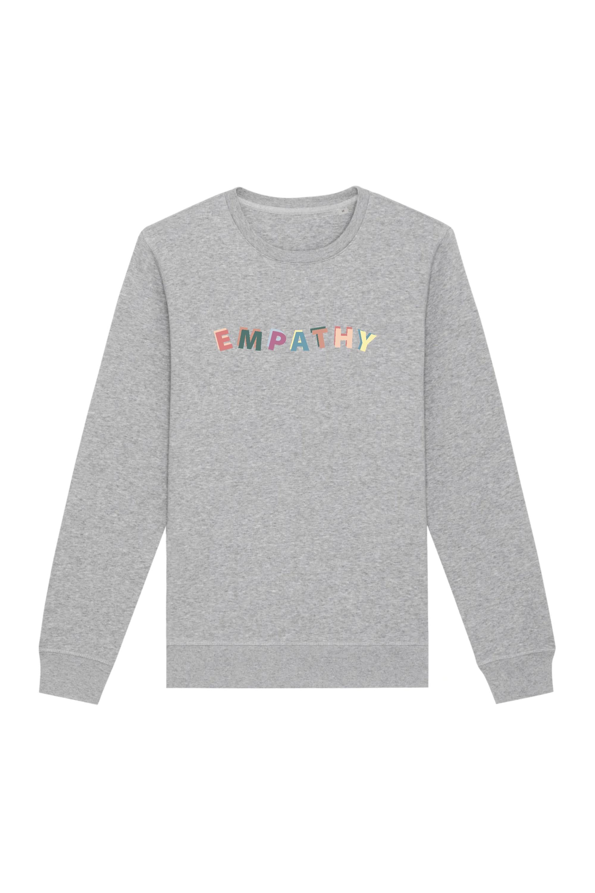 Image of Oat Milk Club dames vegan Sweatshirt Empathy Grijs