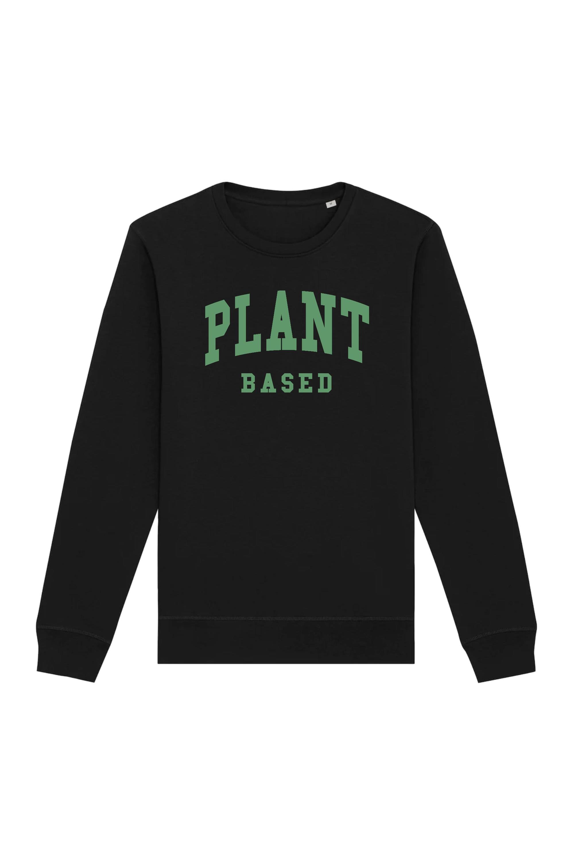 Image of Oat Milk Club dames vegan Sweatshirt Plant Based Zwart