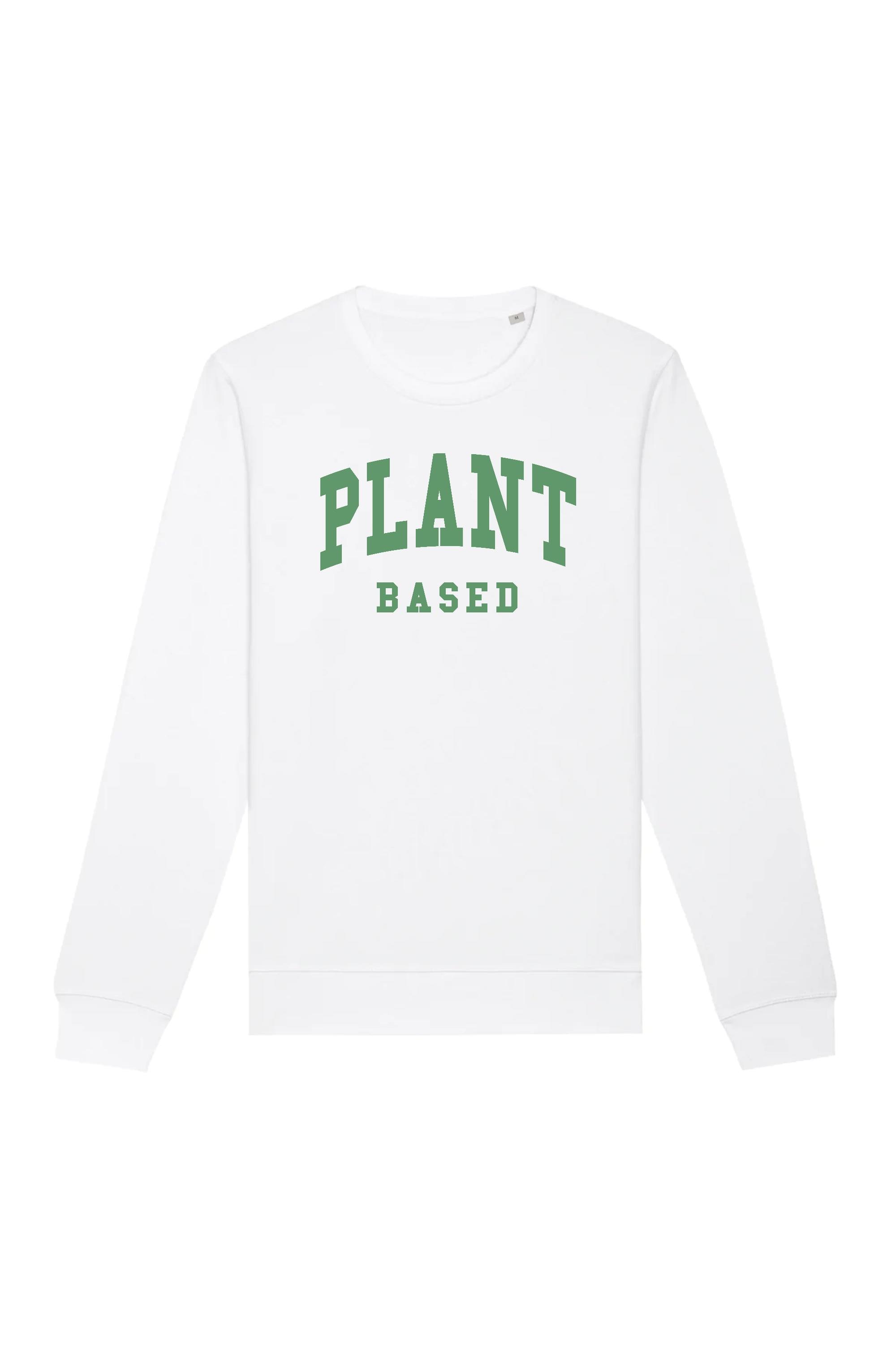Image of Oat Milk Club dames vegan Sweatshirt Plant Based Wit